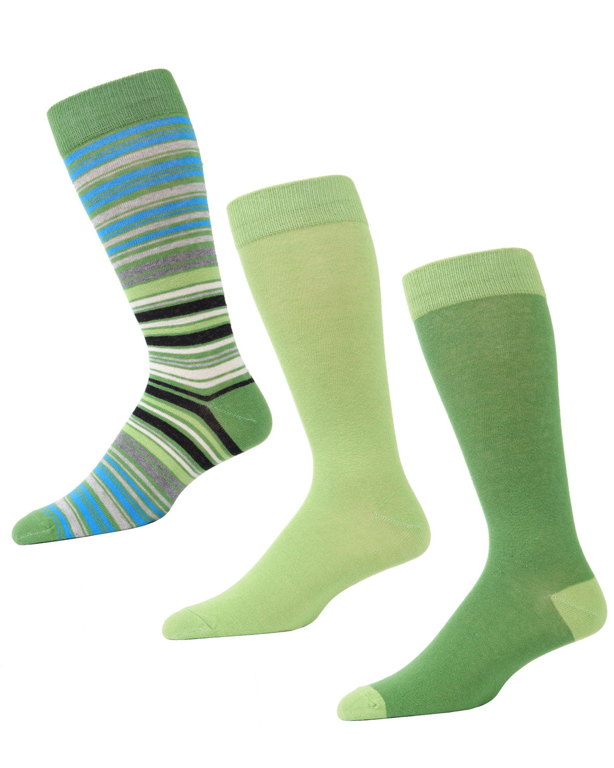 Striptrast Cotton Blend Crew Sock 3 Pack