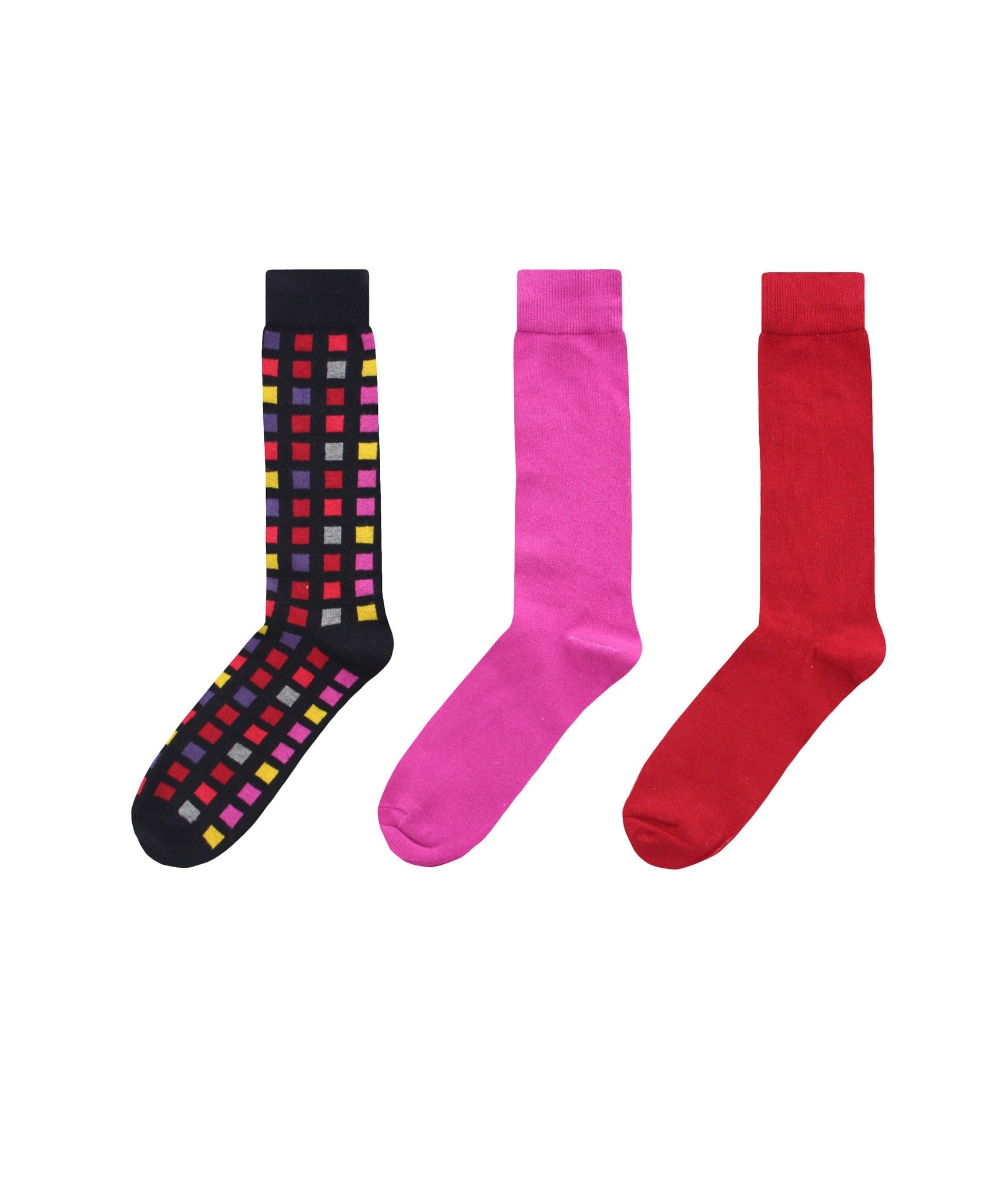 Swatch Box Cotton Blend Crew Sock 3 Pack