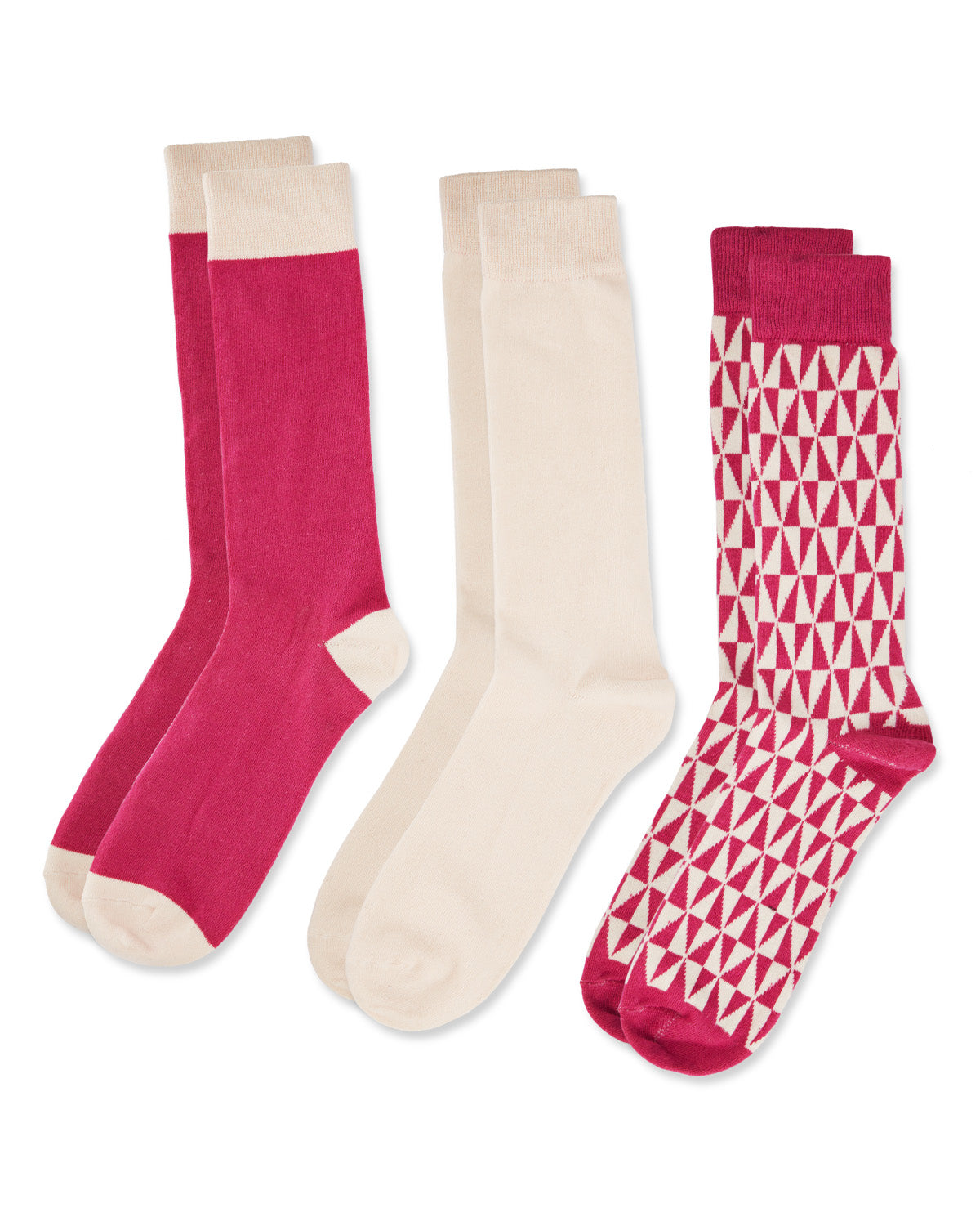 Kaleidotones Cotton Blend Crew Sock 3 Pack