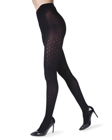 Women's Queen Size Extra Wide Basic Nylon Ribbed Tights