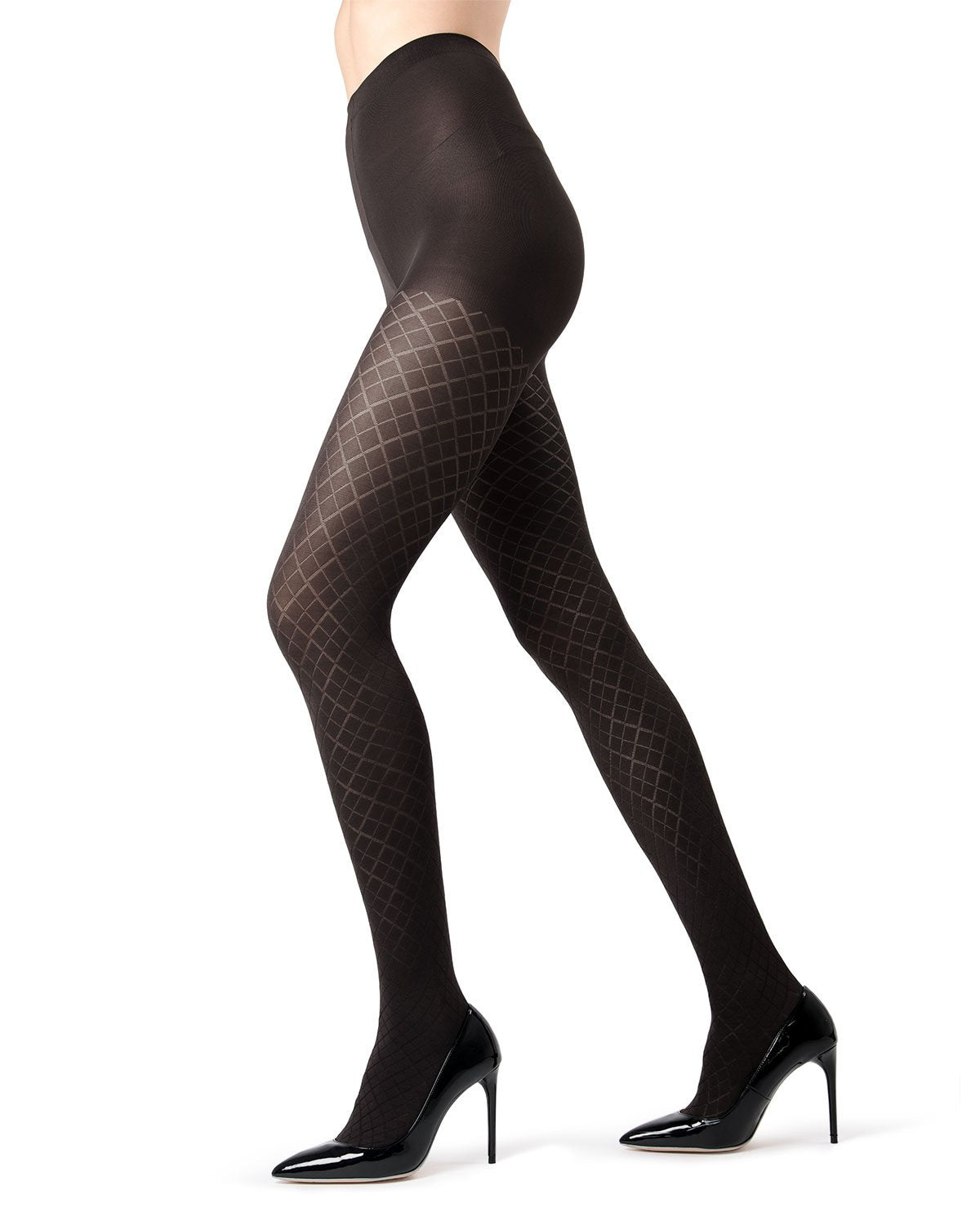 Diamond Argyle Control Top Tights