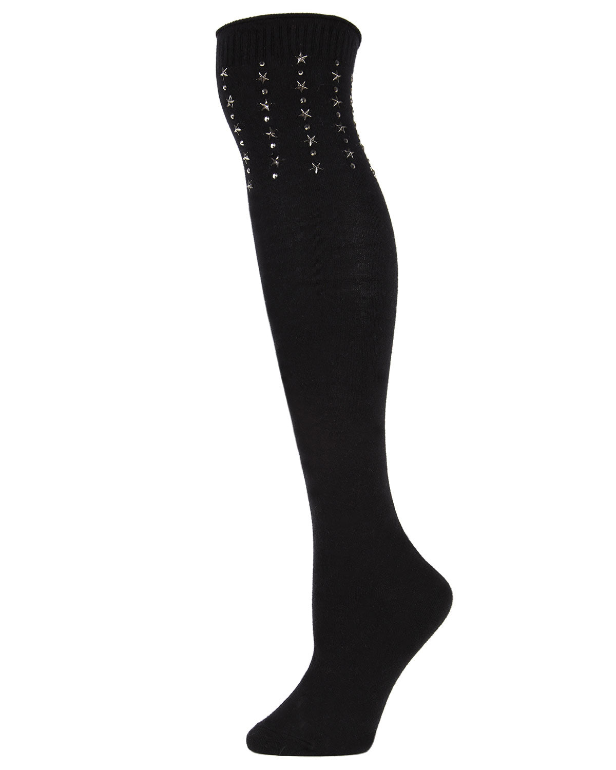 Women's Evening Star Studded Over The Knee Socks