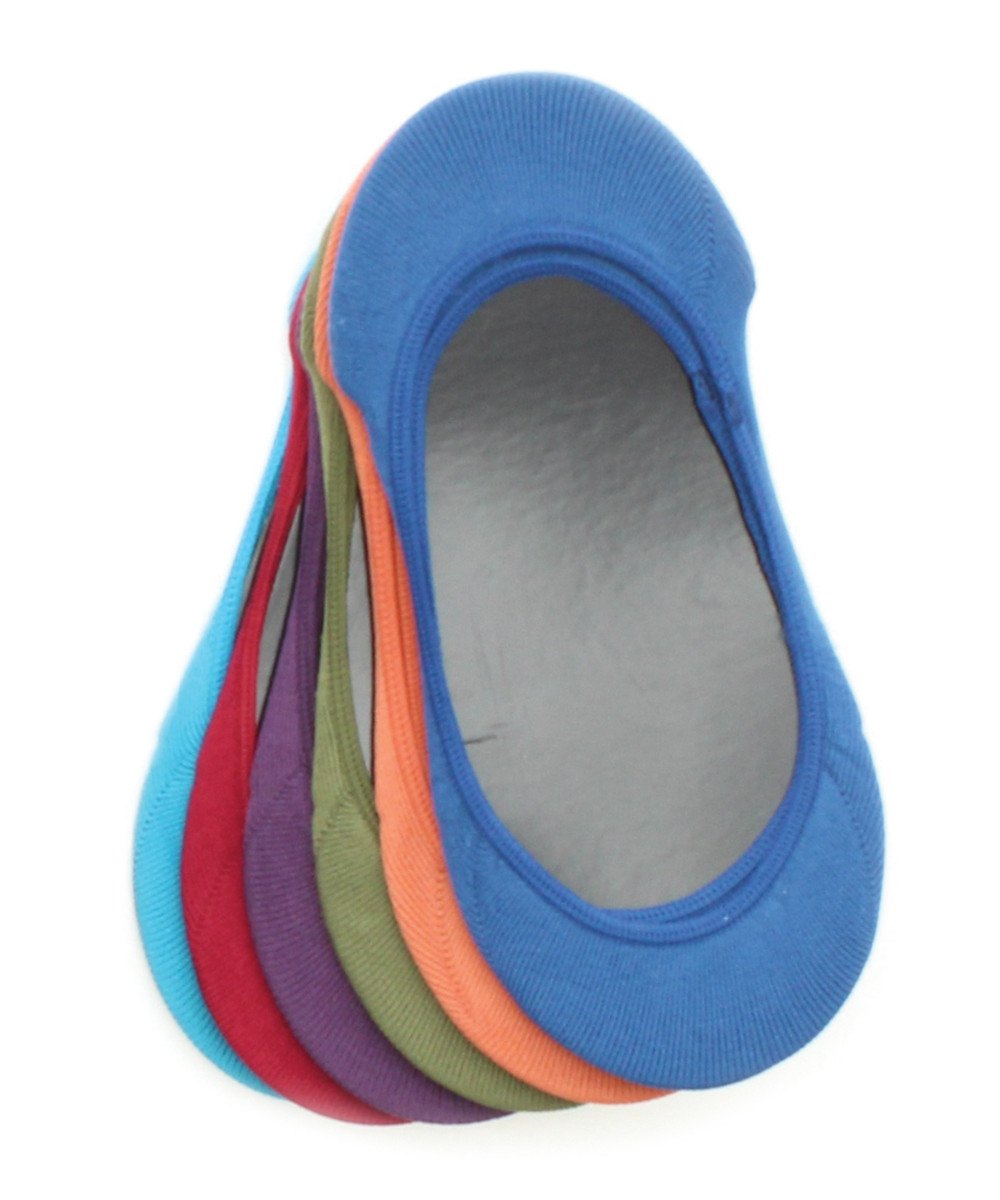 No-Show Microfiber Shoe Liners 6-Pack