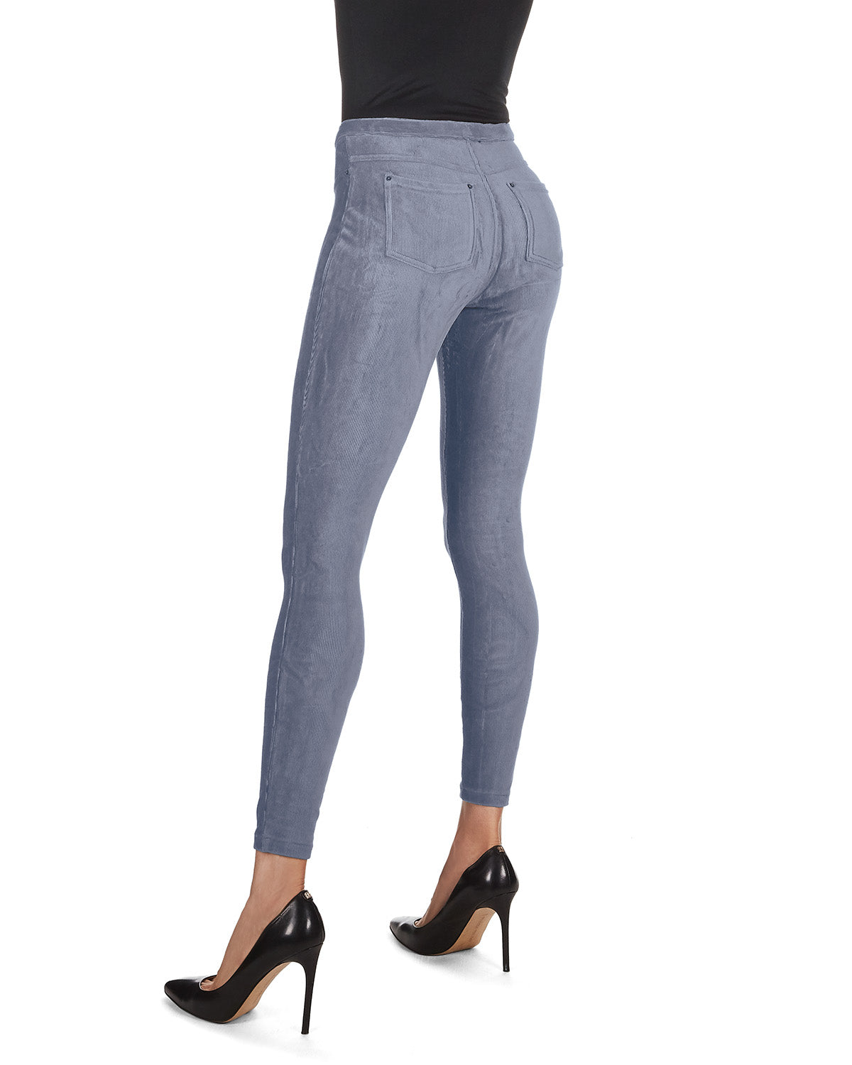 Thin-Rib Slim-Cut Stretch Corduroy Leggings