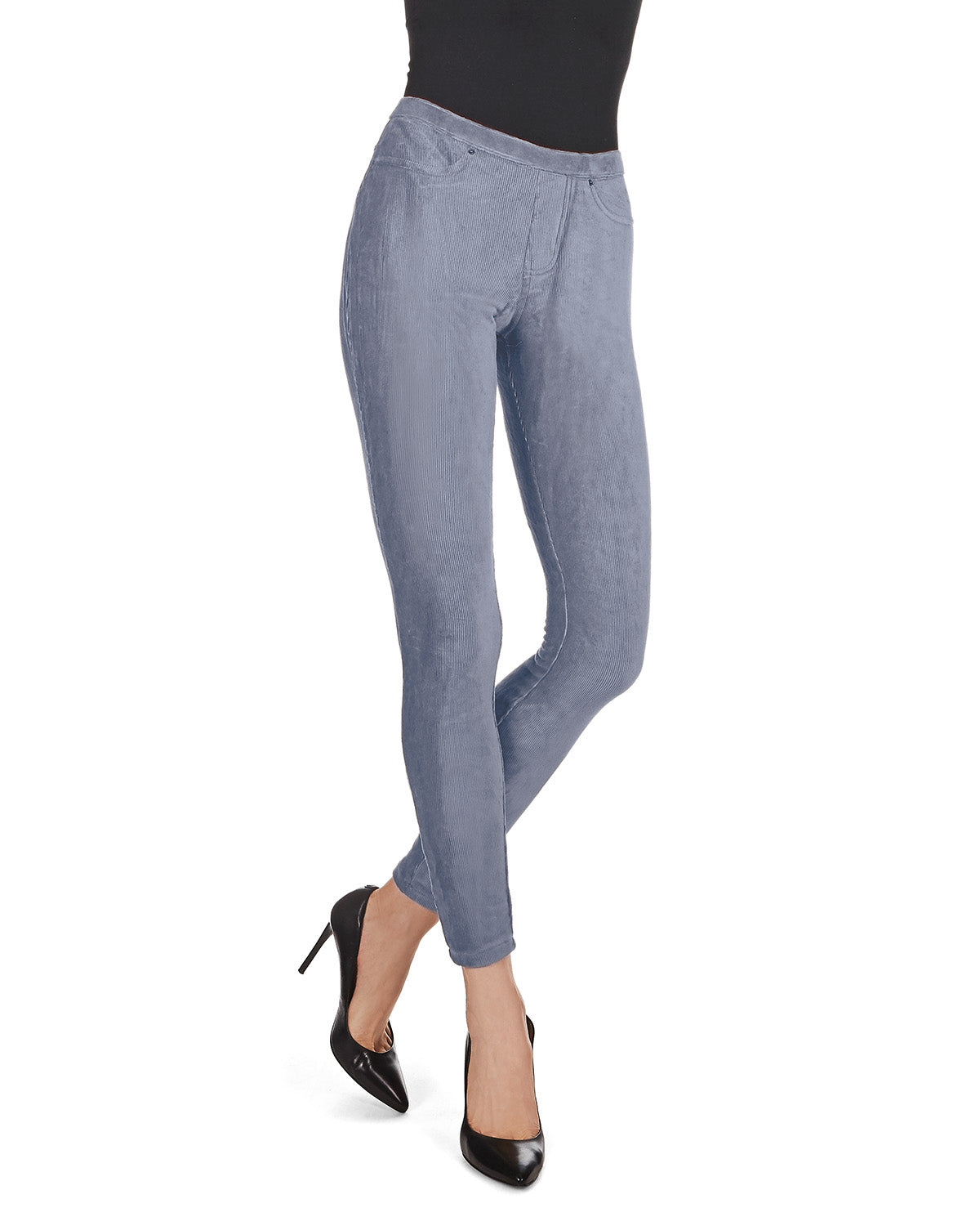 Thin-Rib Slim-Cut Stretch Corduroy Leggings