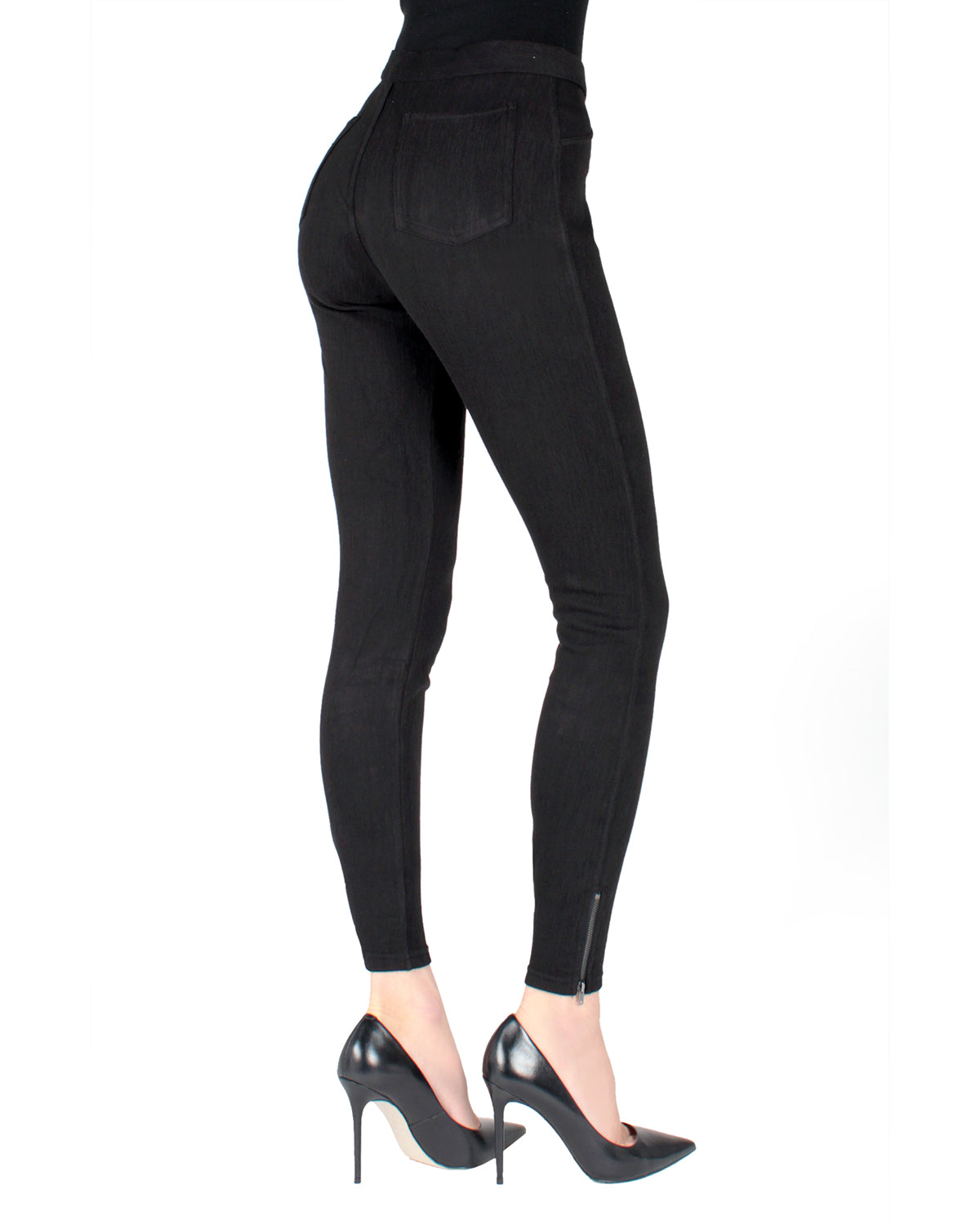 Zipper Ankle Jean Leggings