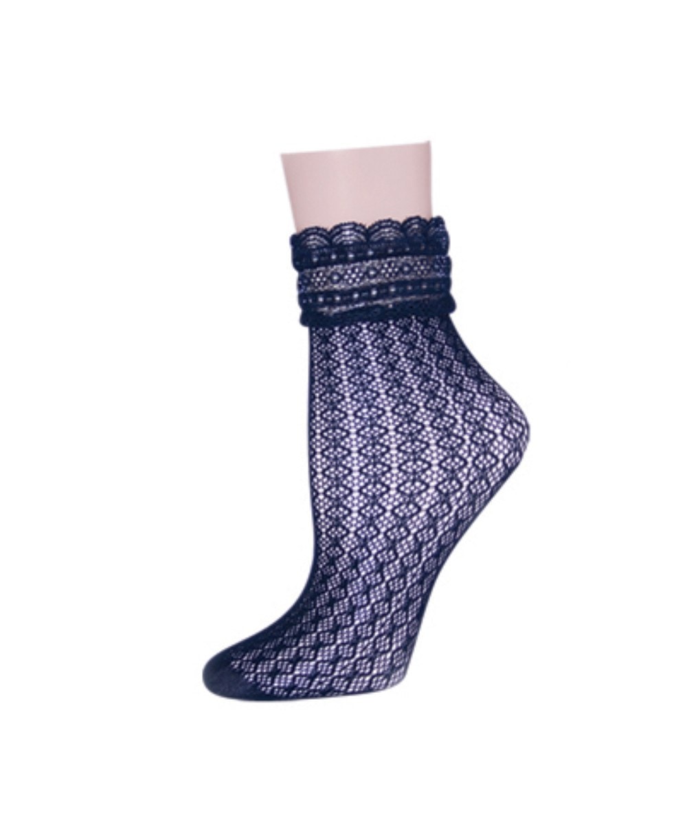 Women's Diamond Floral Lace Anklet Socks