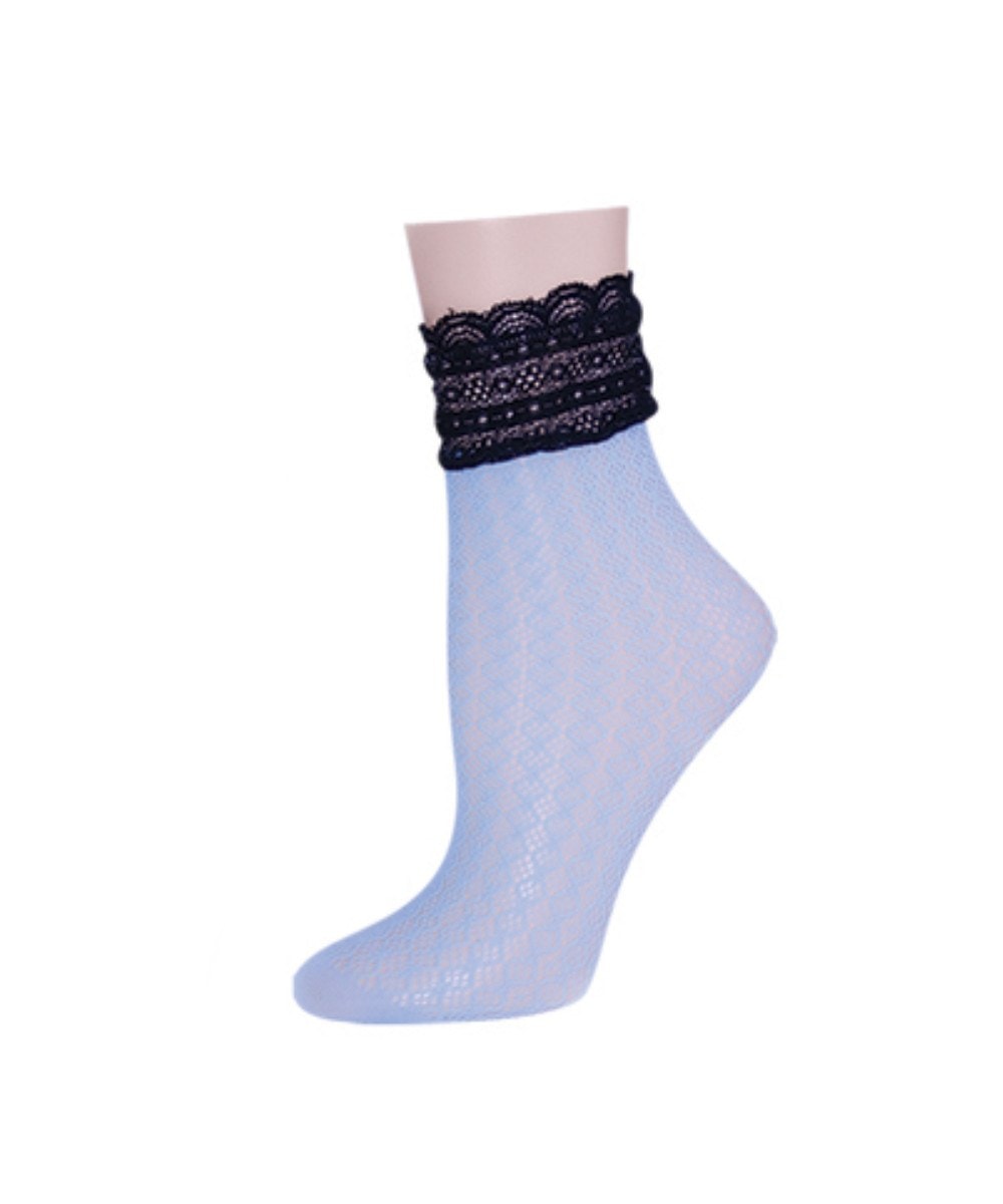 Women's Diamond Floral Lace Anklet Socks