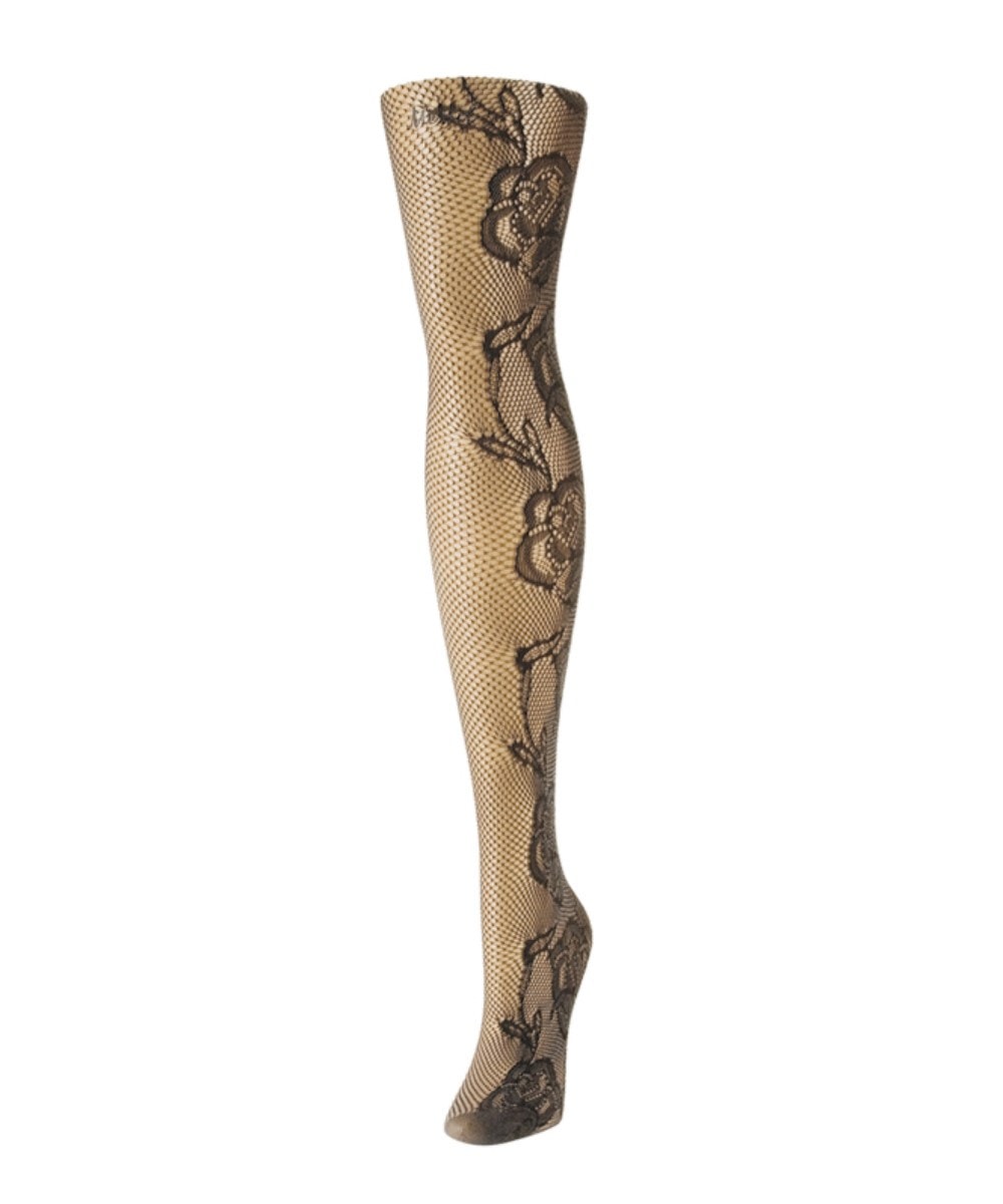 Botanica Floral Swirl Fishnet Tights