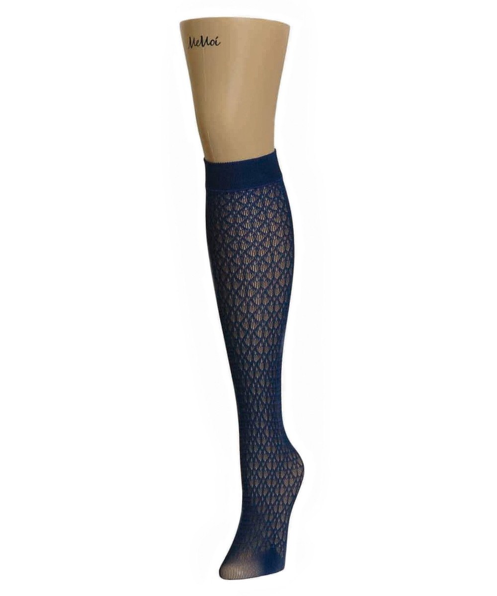 Diamond Threads Net Knee High Socks