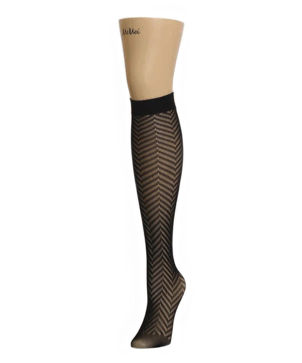 Women's Chevron Sheer Knee High Socks