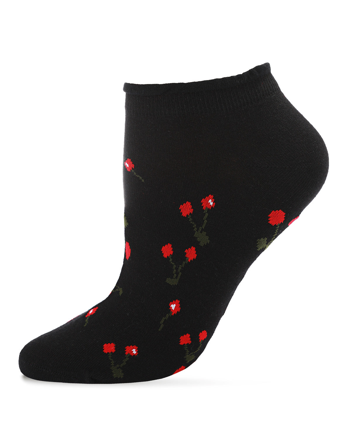 Cherry Blossom Cotton Blend Low-Cut Running Socks