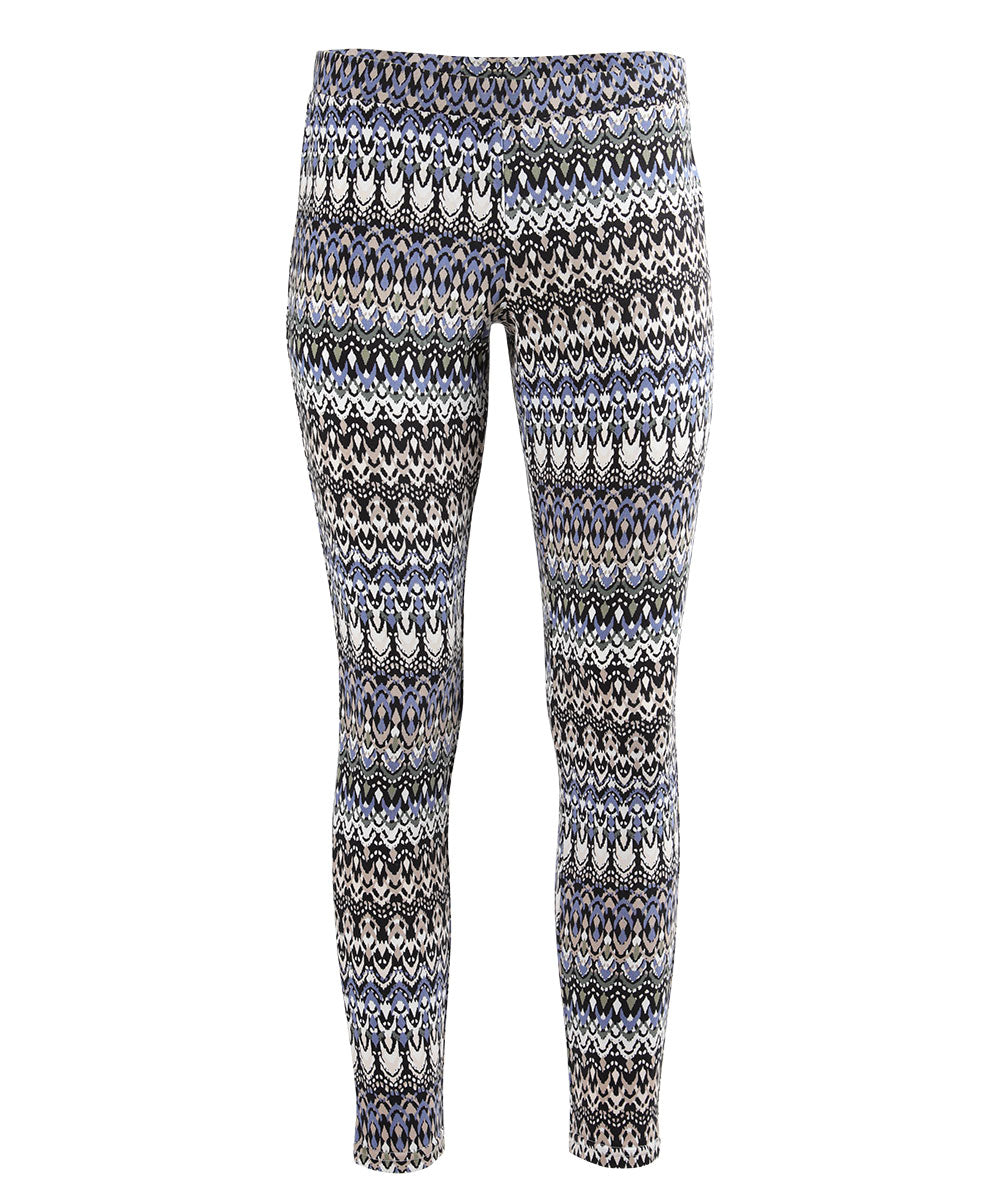 Protuva Bohemian Print Cotton Blend Leggings