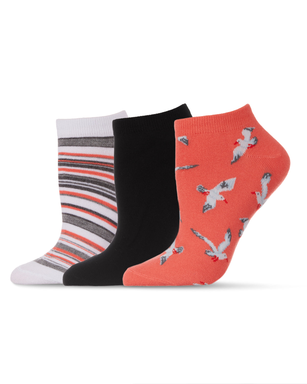 Women's 3 Pair Pack Seagulls Bamboo Blend Low-Cut Socks