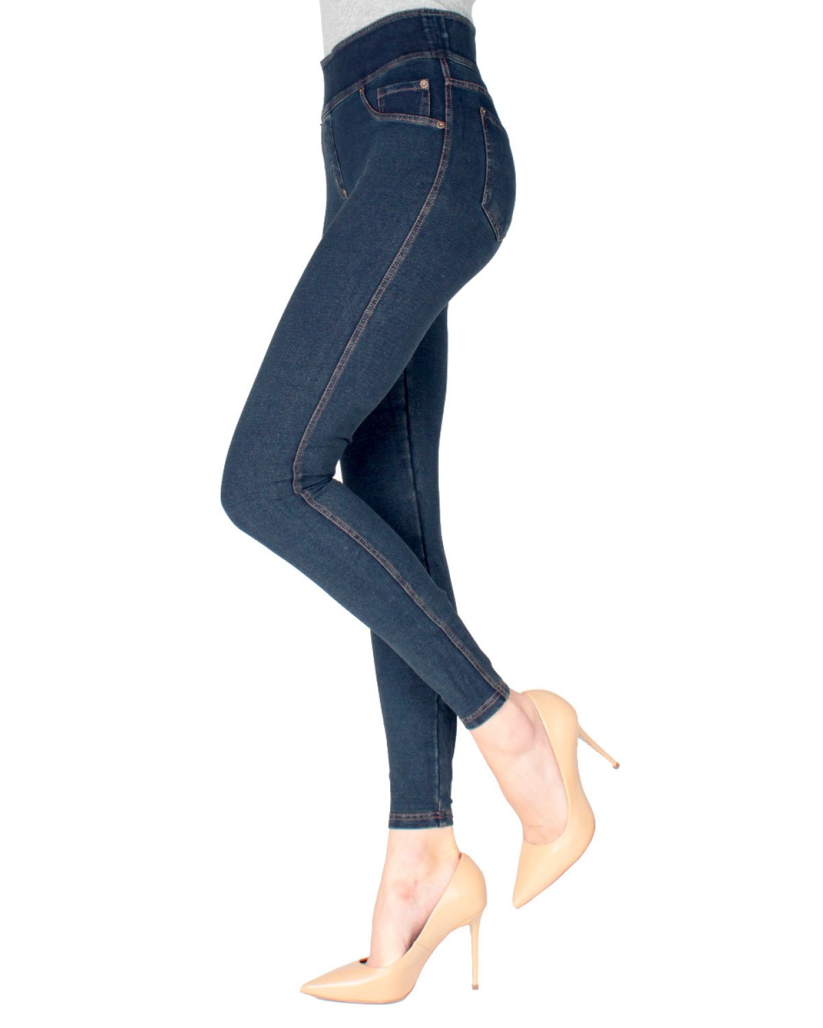 Womens Winter Thermal Jeans Fleece Lined Stretch Denim Leggings Warm  Jeggings | eBay