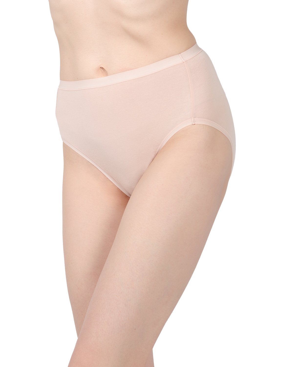 Ladies Combed Cotton Basic Brief Underwear 3-Pack