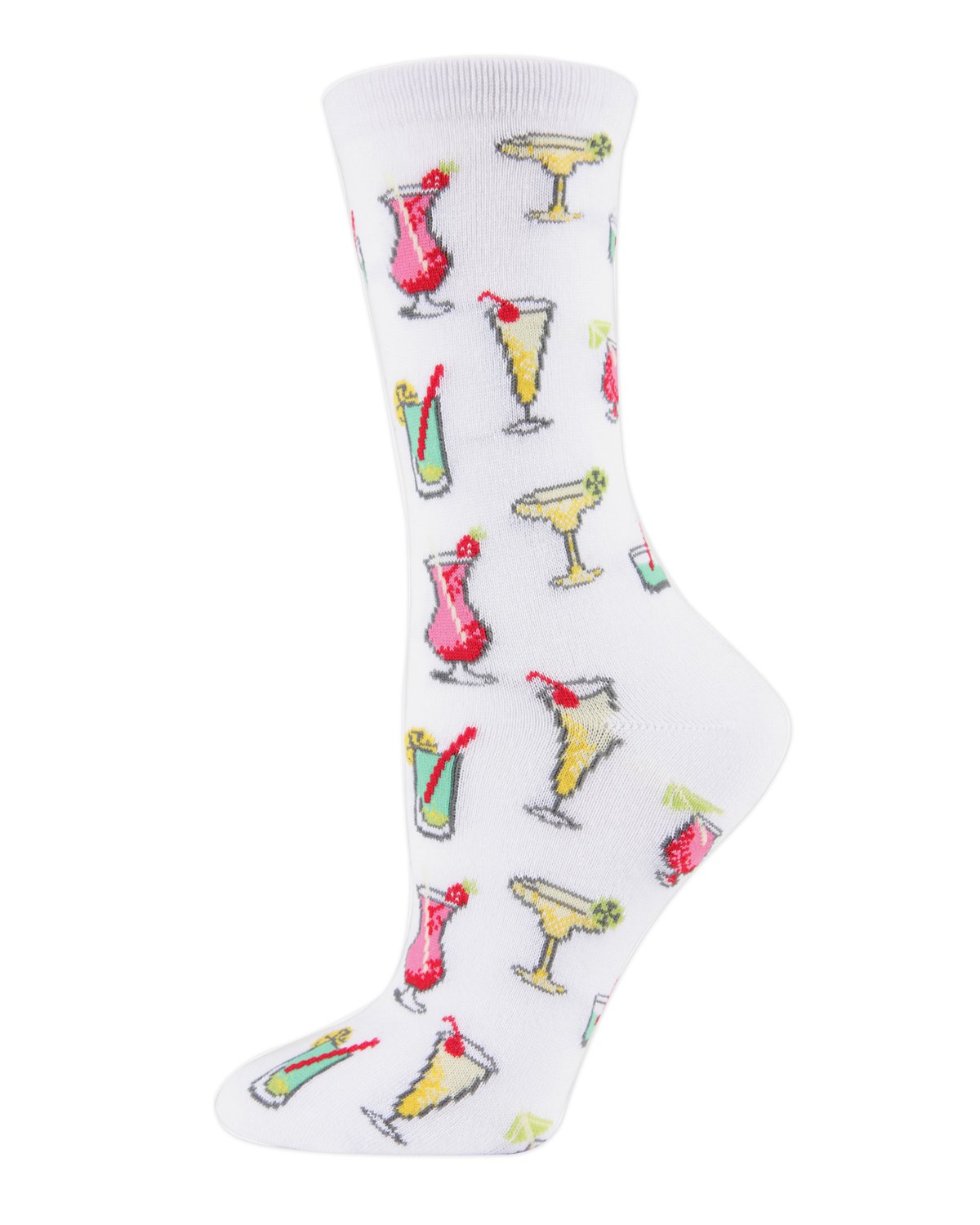 Tropical Drinks Bamboo Blend Crew Socks