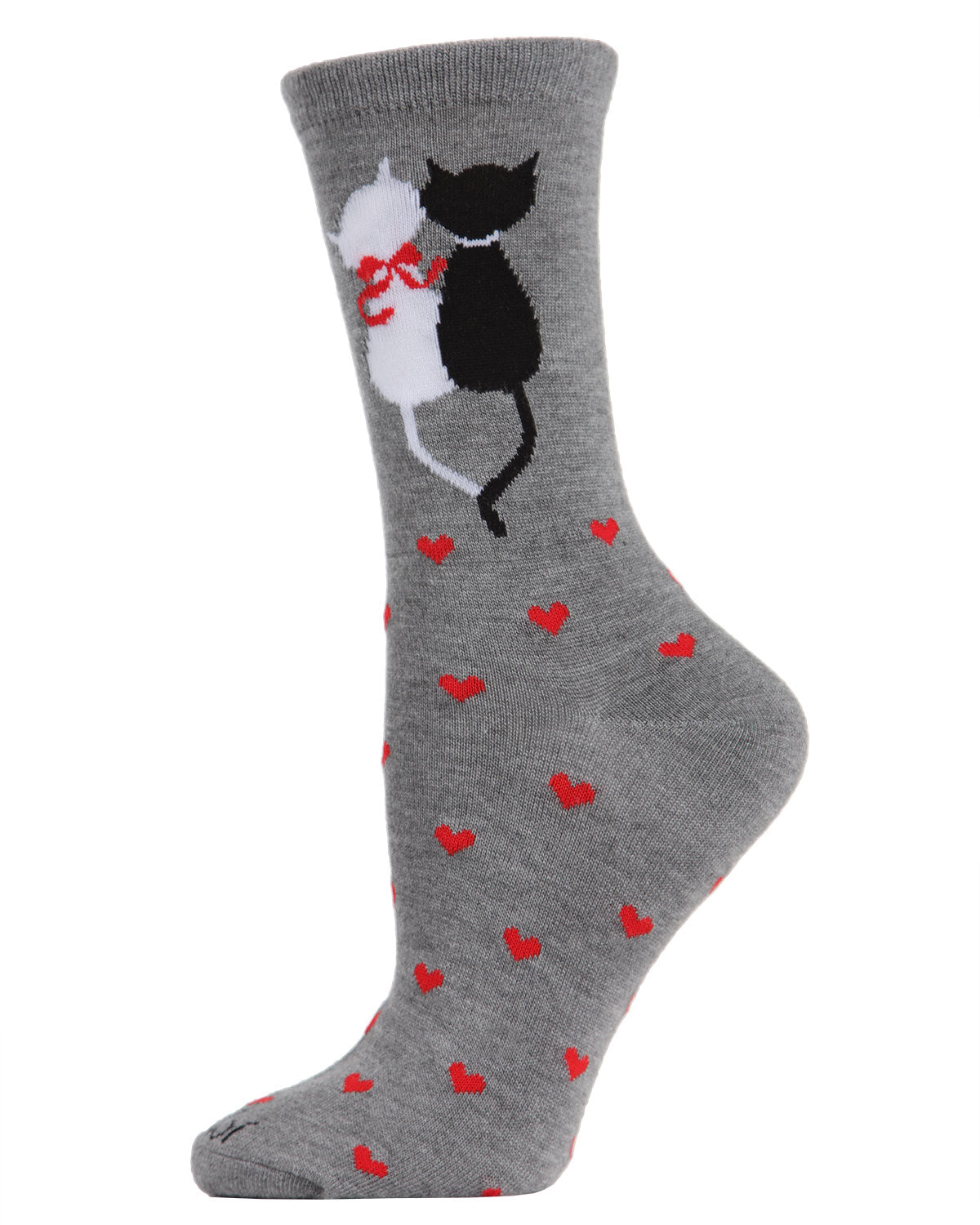 Purr-fectly In Love Crew Bamboo Blend Socks