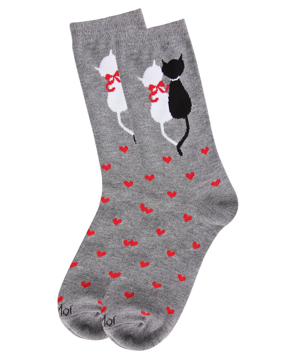 Purr-fectly In Love Crew Bamboo Blend Socks