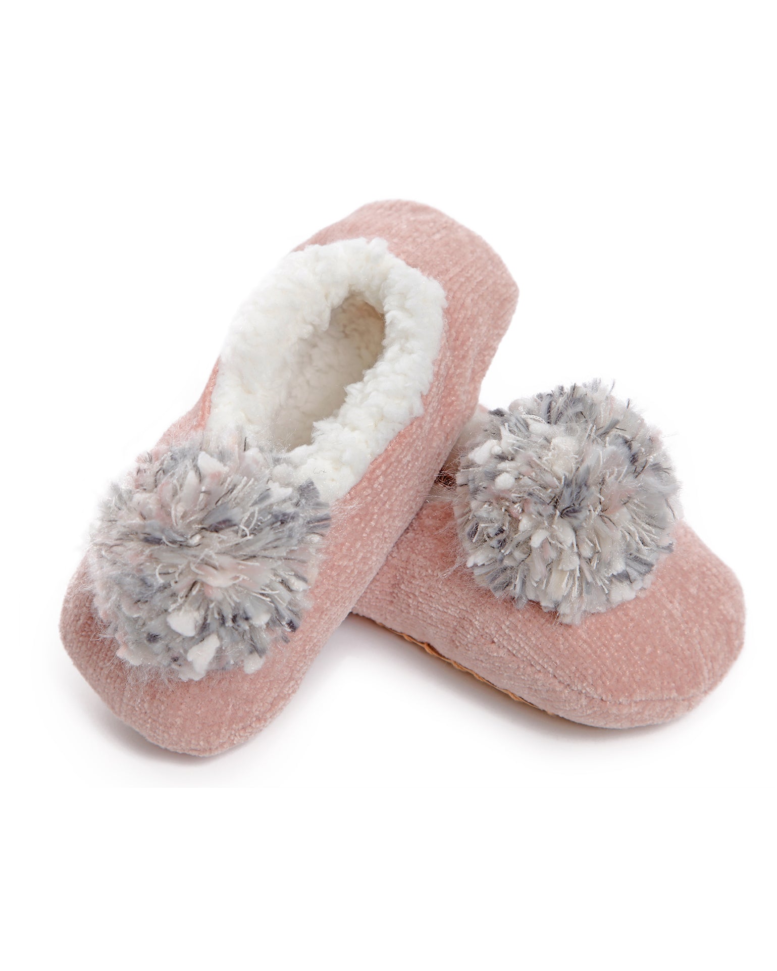 Women's Chenille Non-Skid Pom-Pom Slippers