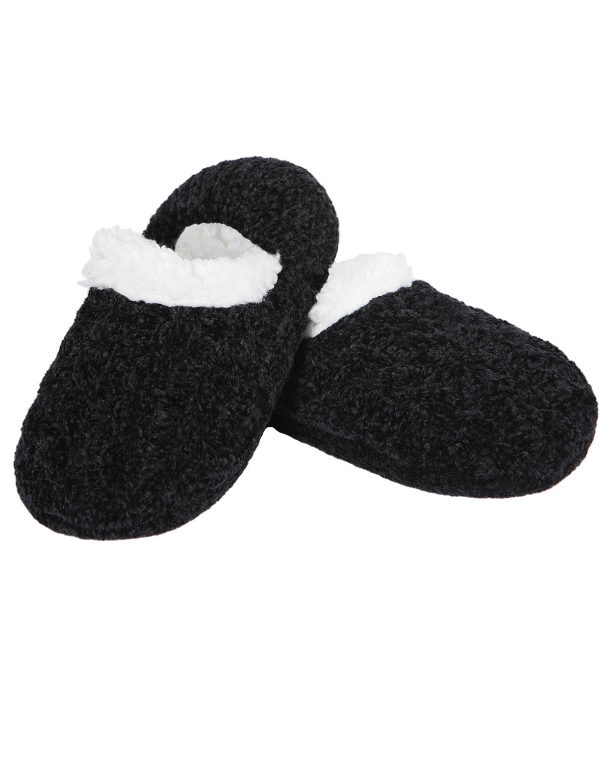 Women's Classic Cable Knit Chenille Non-Skid Slipper