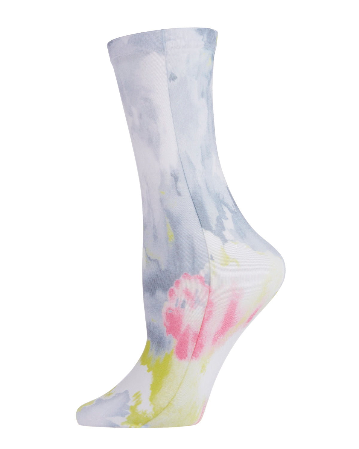 Brushstroke Printed Abstract Breathable Crew Sock