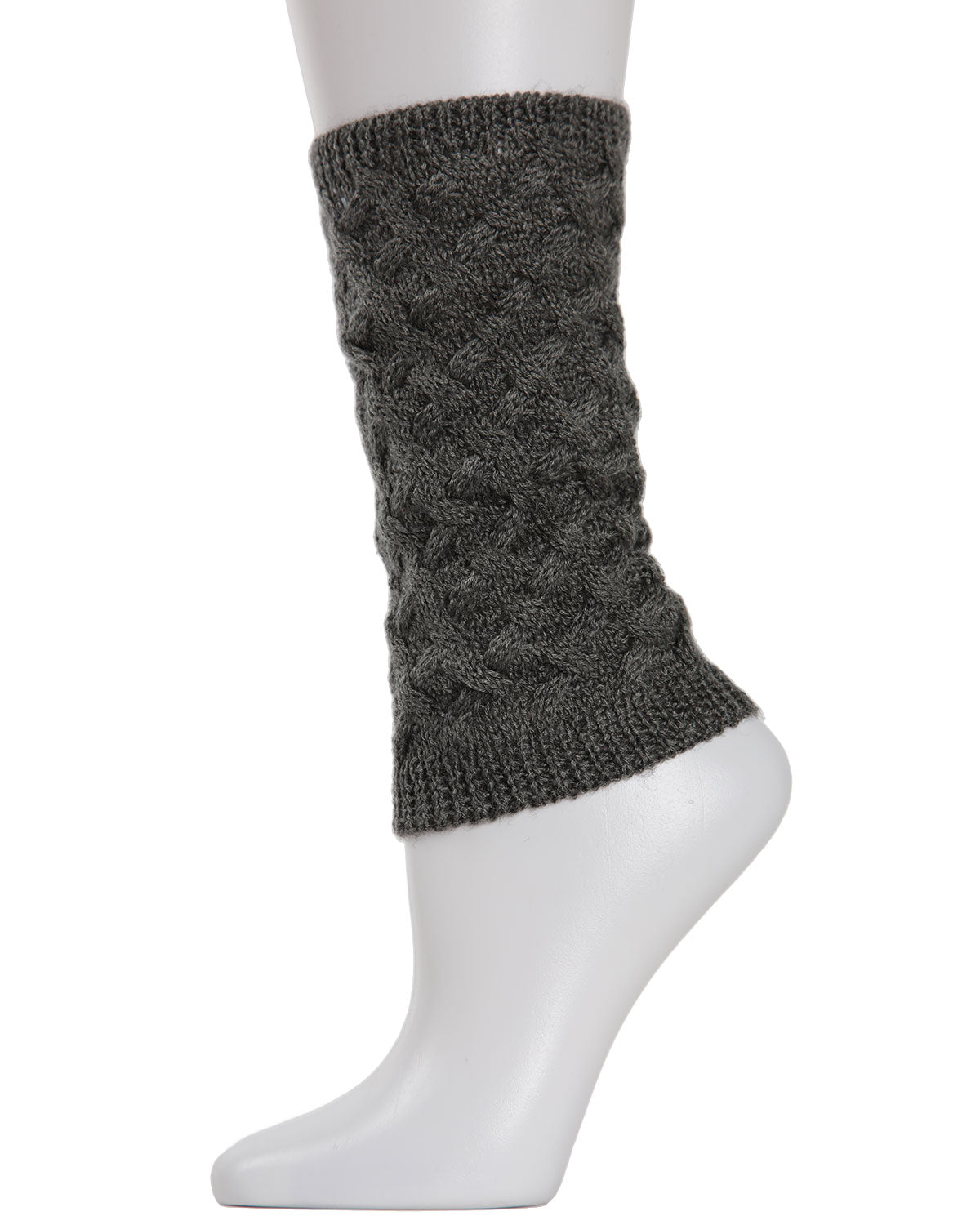 Natori Entwined Lattice Wool-Blend Boot Toppers