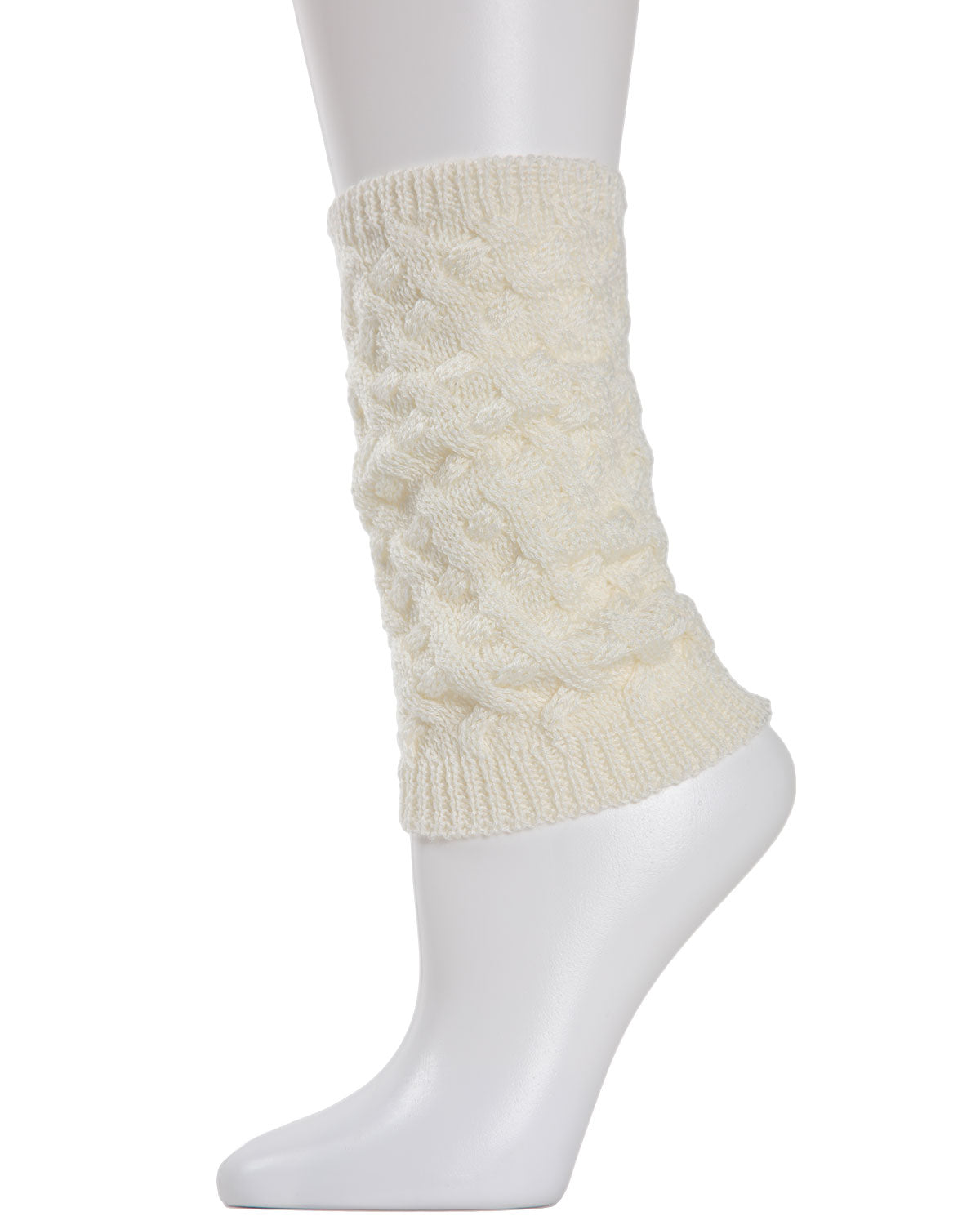 Natori Entwined Lattice Wool-Blend Boot Toppers