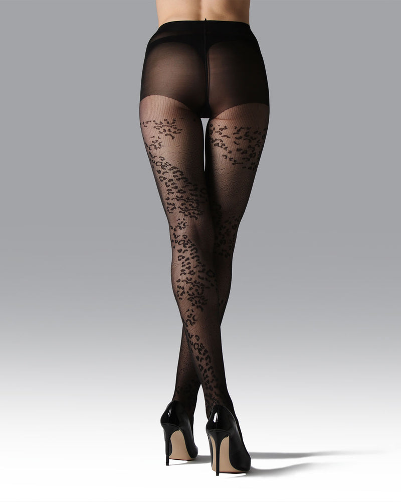 Leopard Mix Sheer Tights