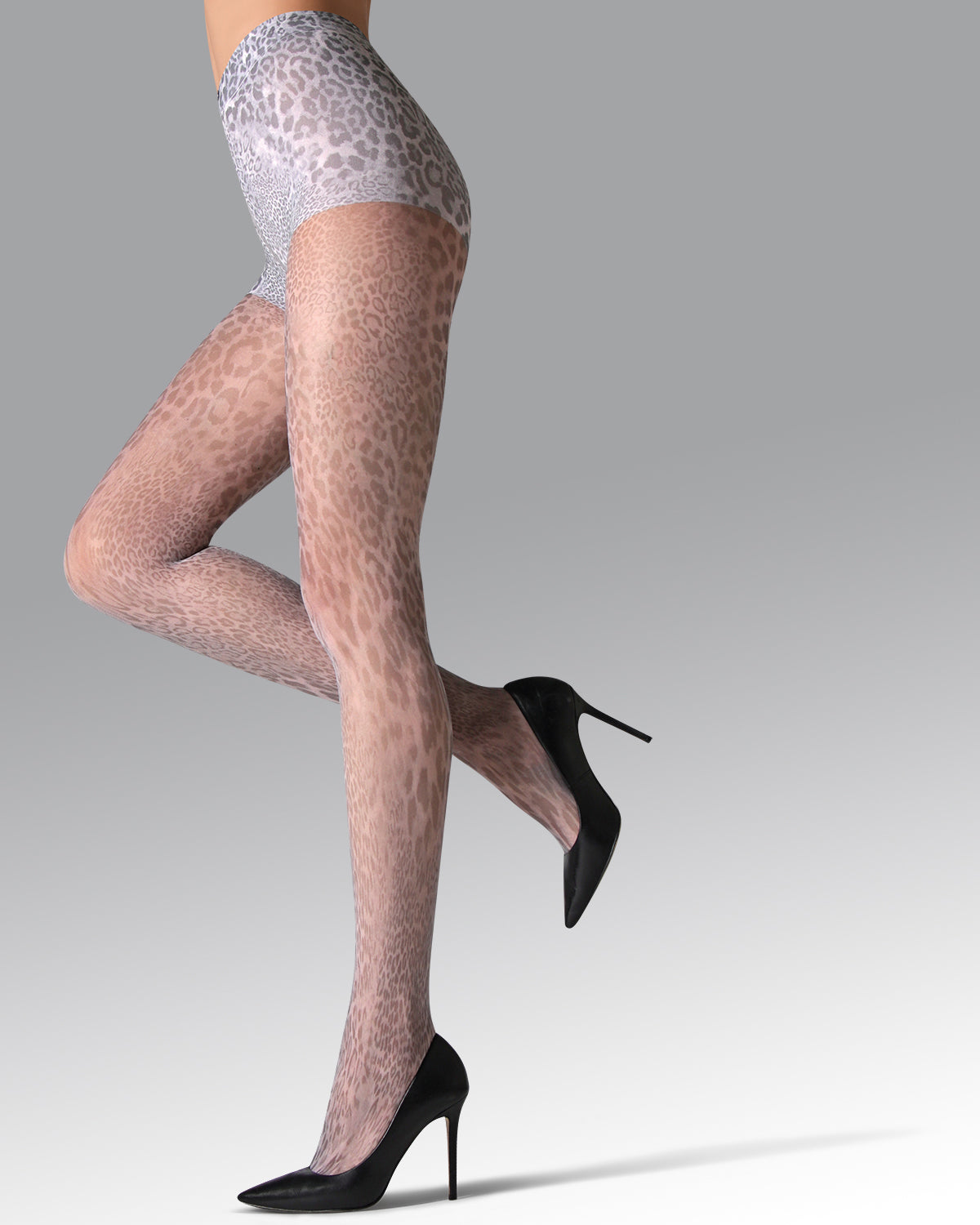 Neutral Animal Printed Sheer Tights