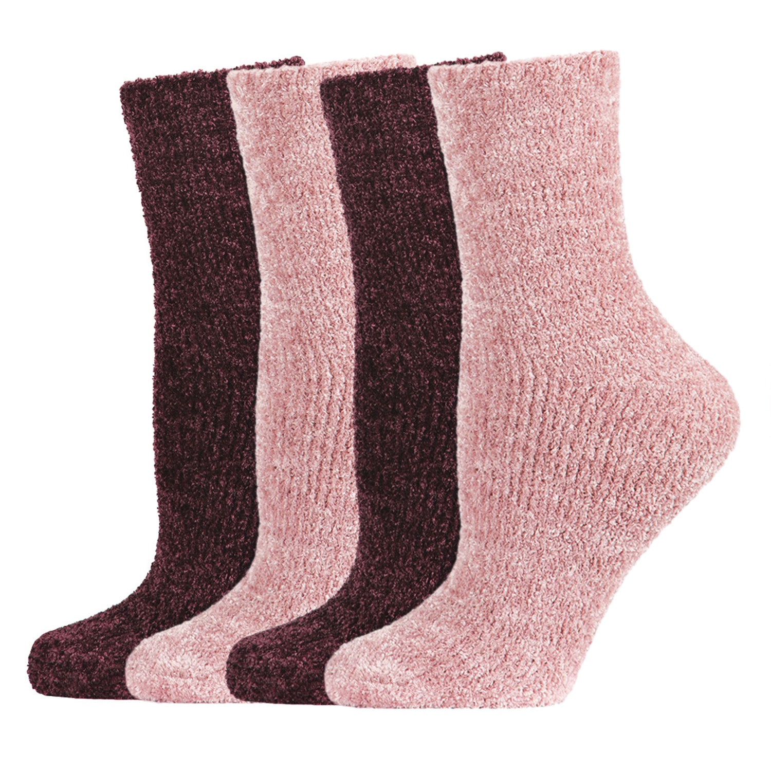 Chenille Solid Cozy Crew Sock 2 Pair Pack