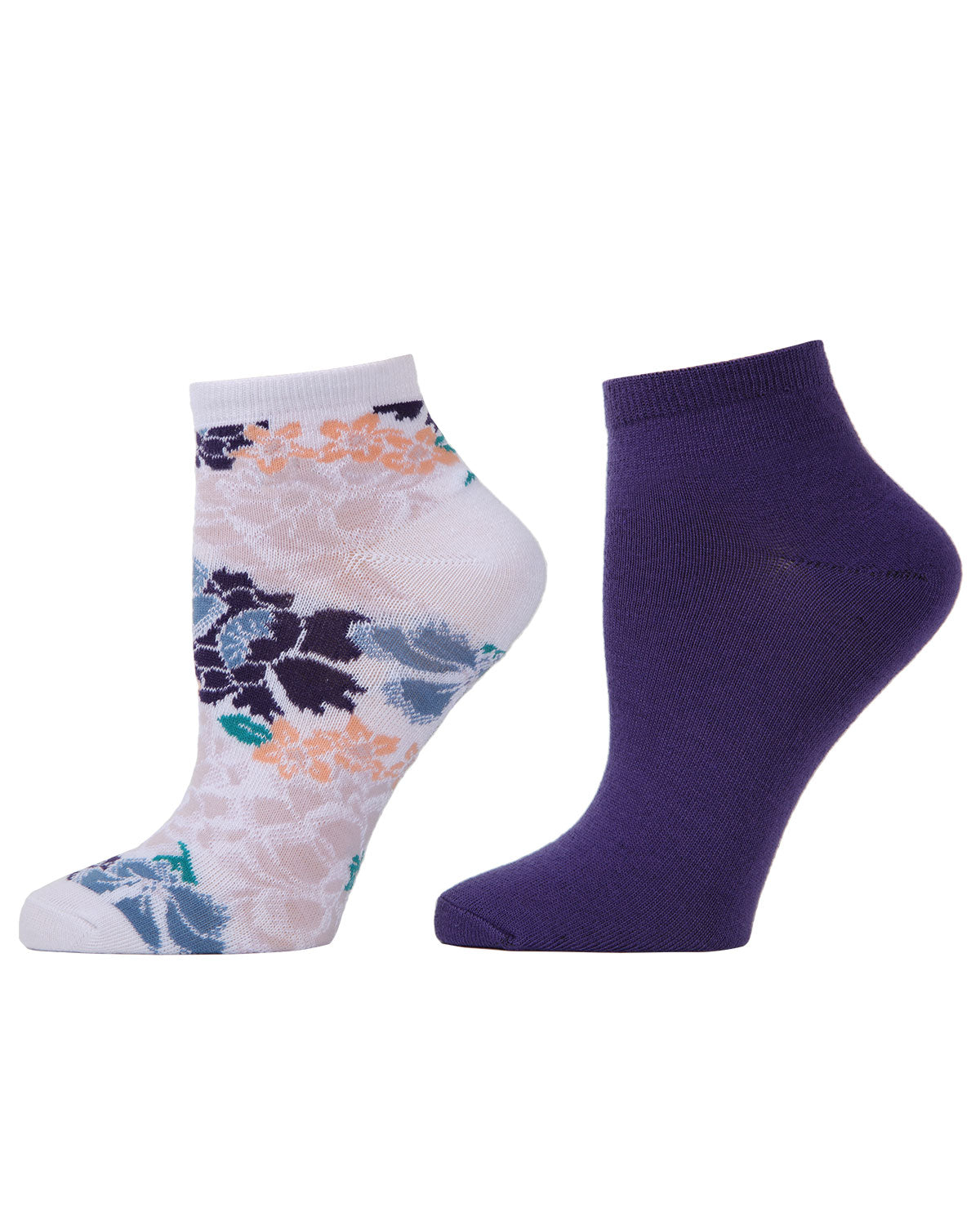 Natori Grand Florals Shorties Socks 2-Pack