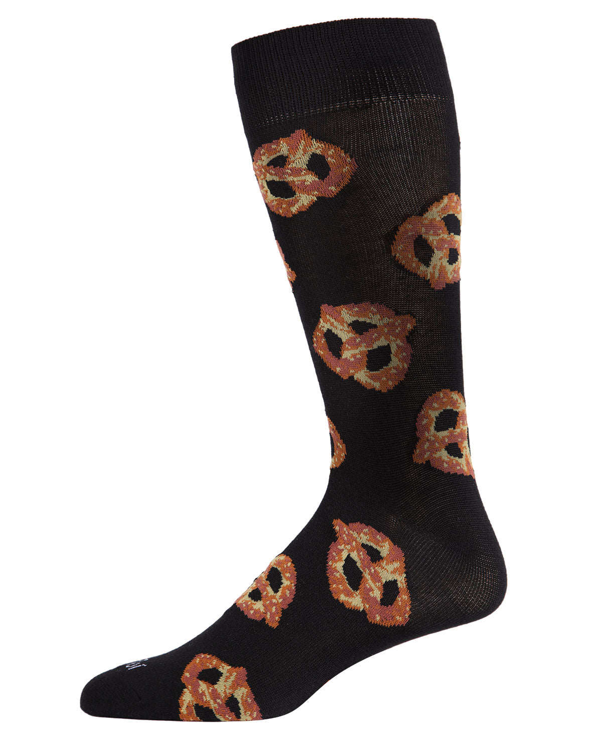 Men's Tasty Hot Pretzel Bamboo Blend Novelty Crew Sock