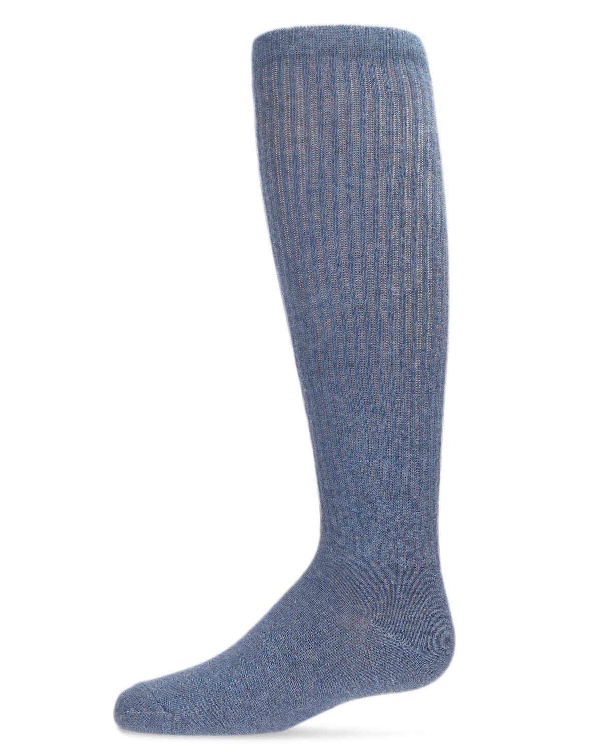 Girl's Athletic Ribbed Cotton Blend Knee High Sock