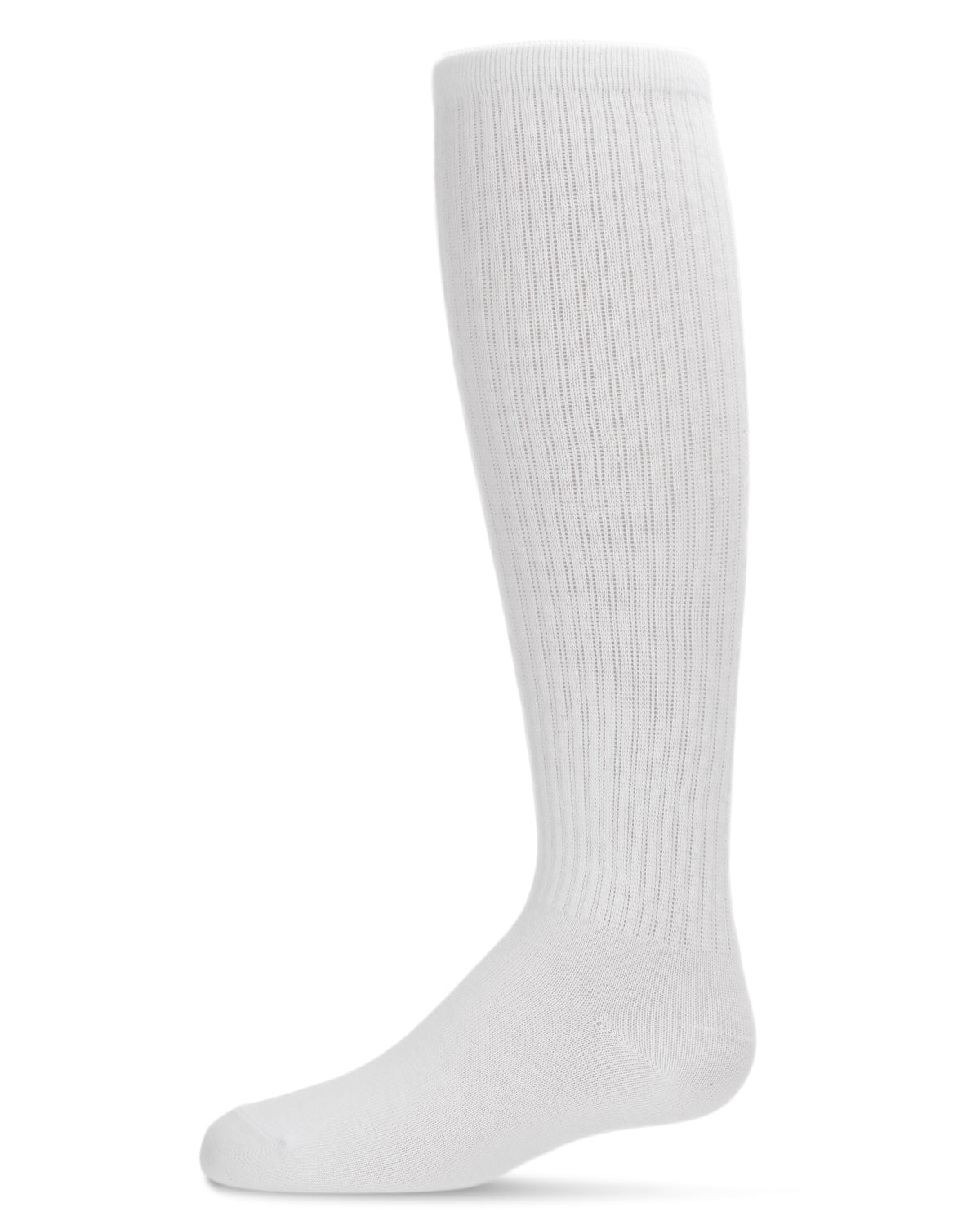 Girl's Athletic Ribbed Cotton Blend Knee High Sock