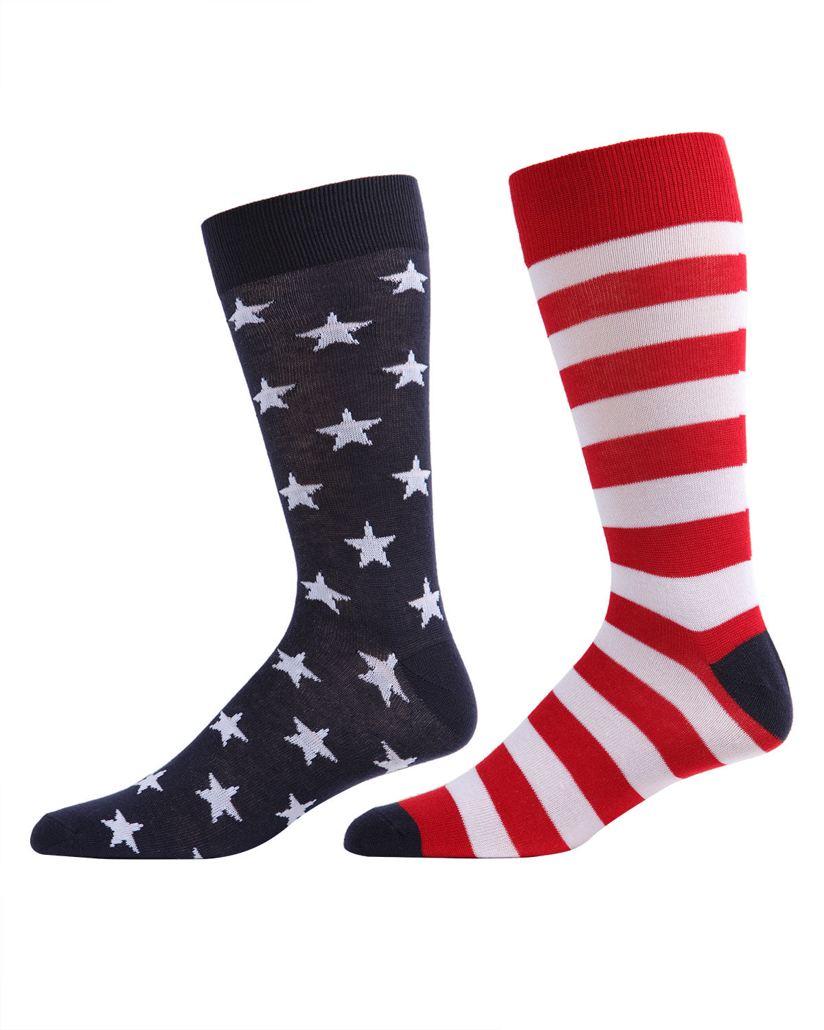 Stars and Stripes Patriotic Crew Socks