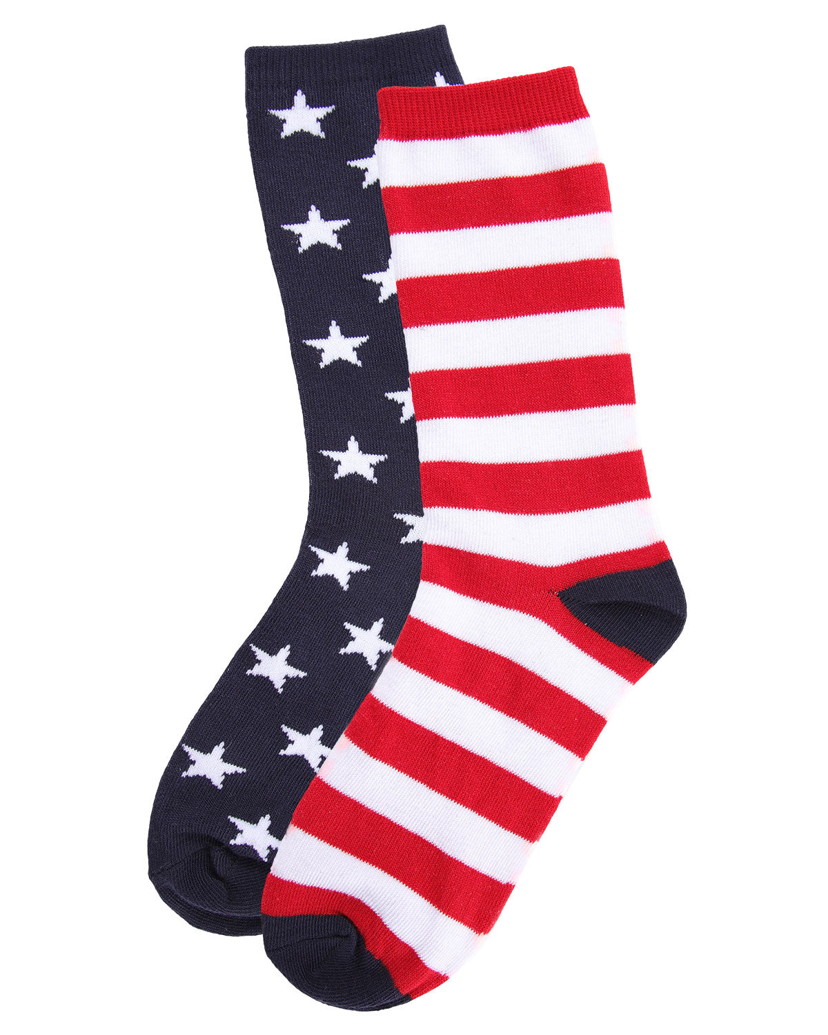 Stars and Stripes Patriotic Crew Socks