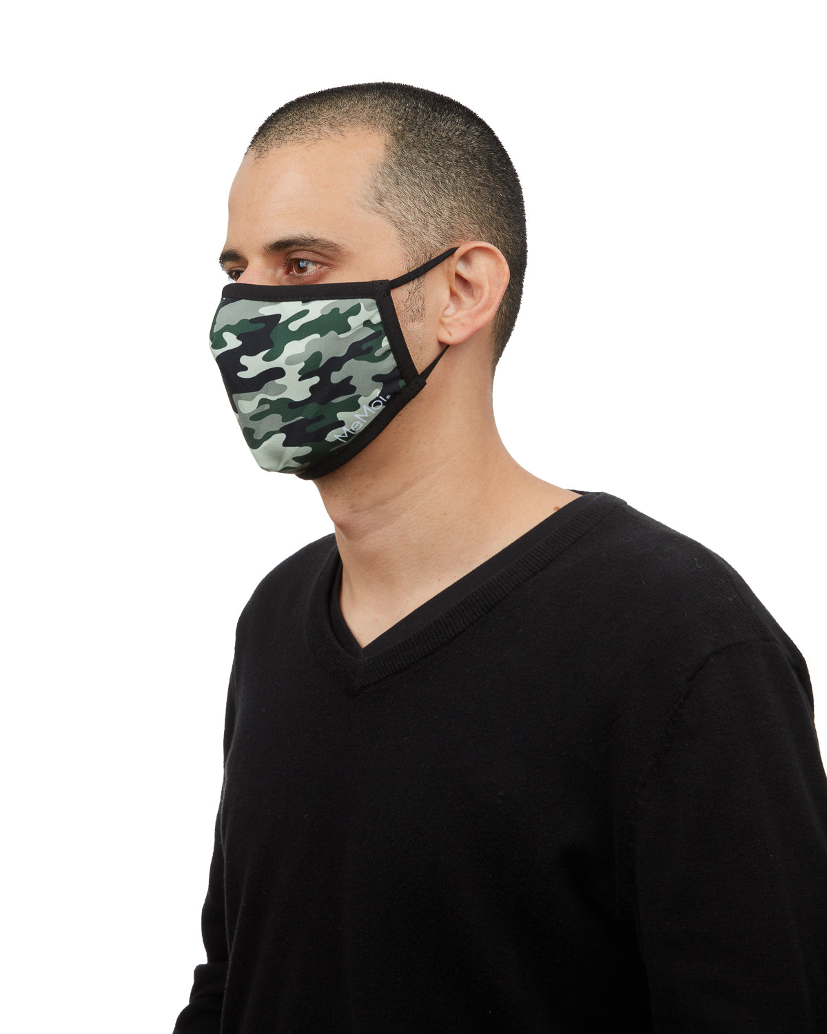 Camo Fashion Face Covering with 5-Layer Filter Inserts