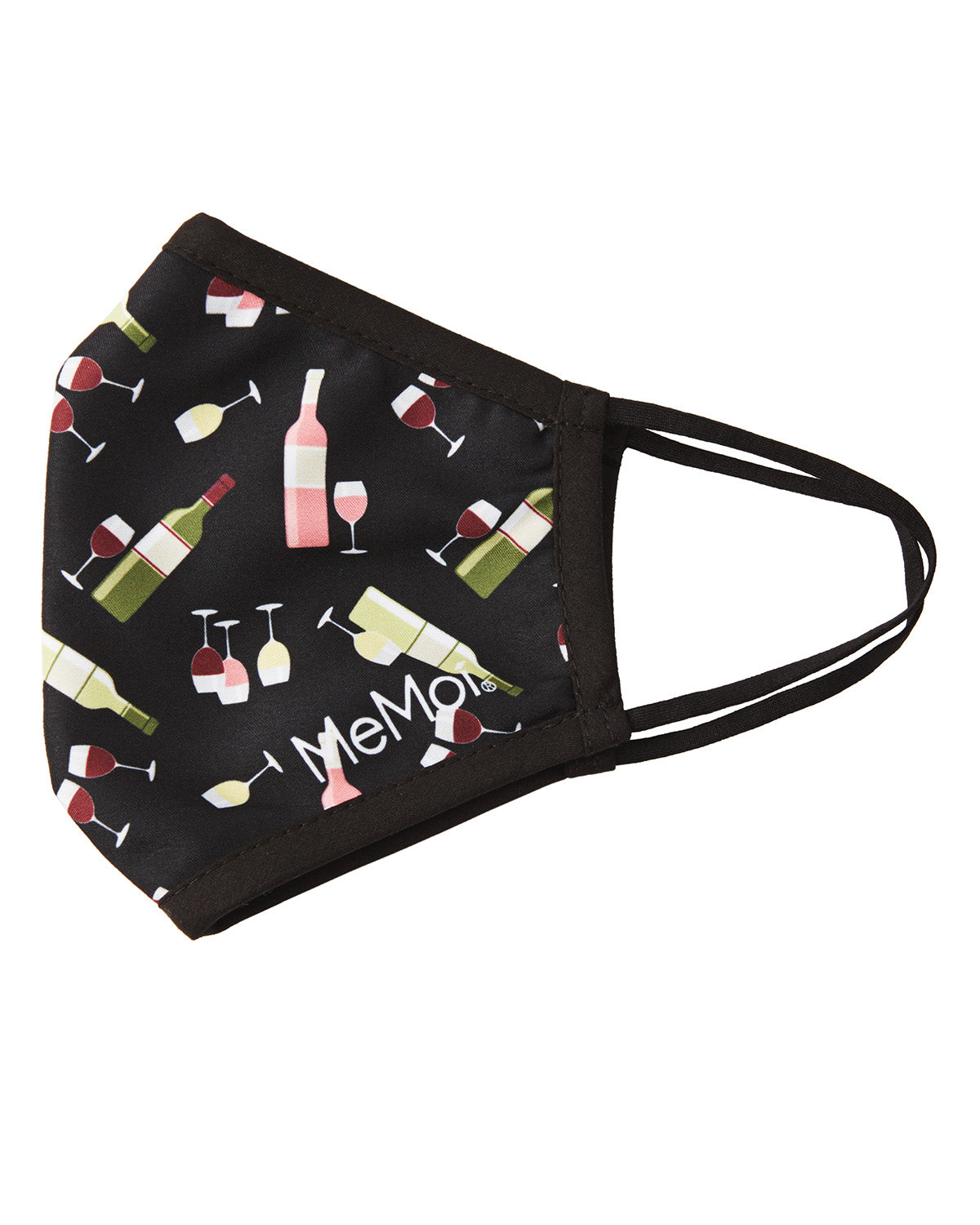 Wine Fashion Face Covering with 5-Layer Filter Inserts