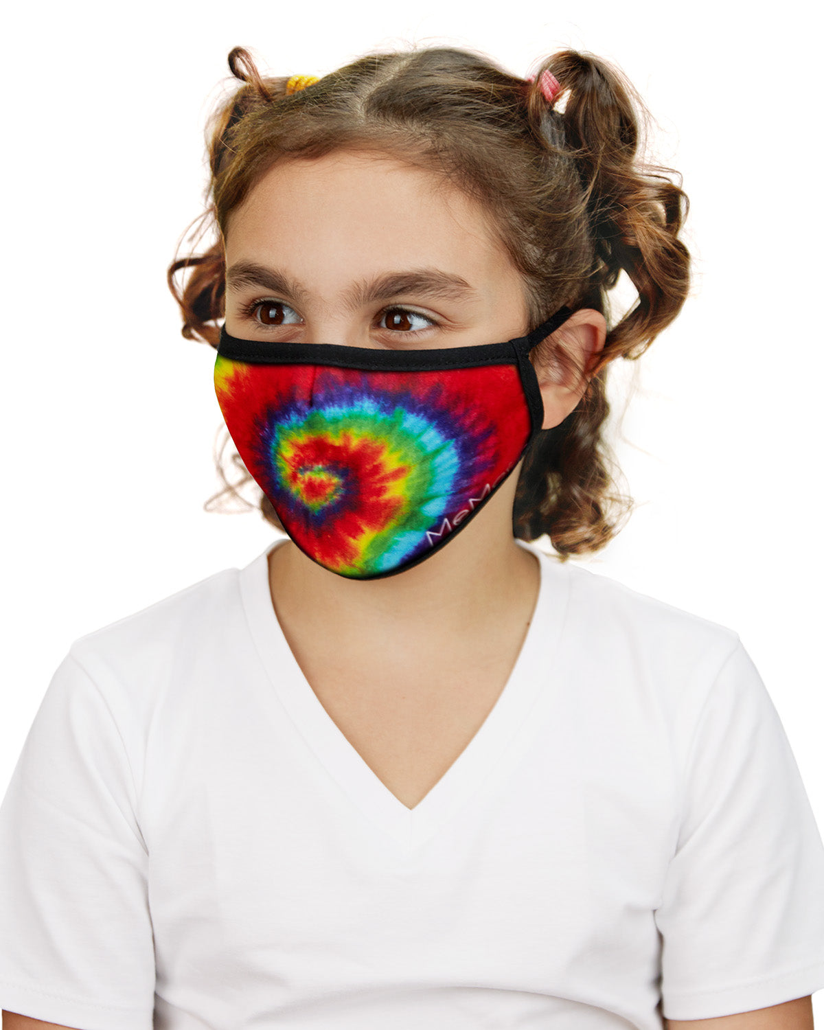 Tie Dye Kids Fashion Face Covering with 5-Layer Filter Inserts