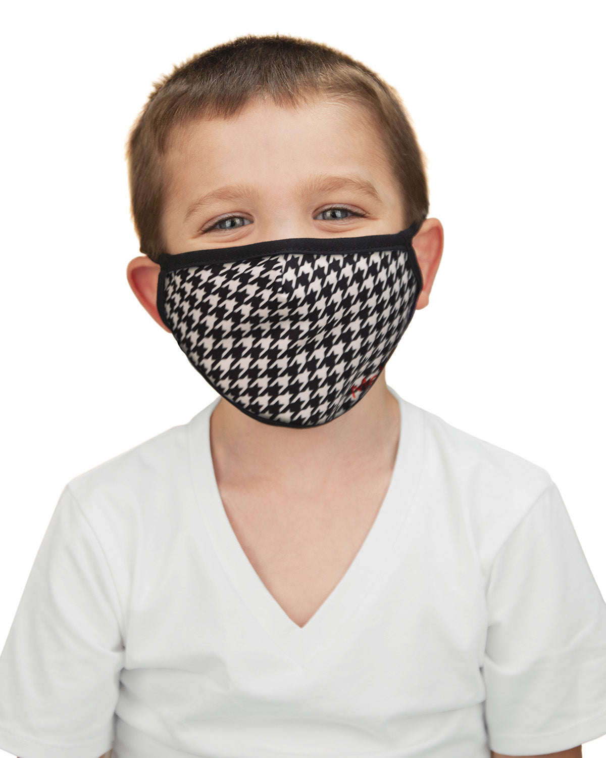 Houndstooth Kids Unisex Face Covering