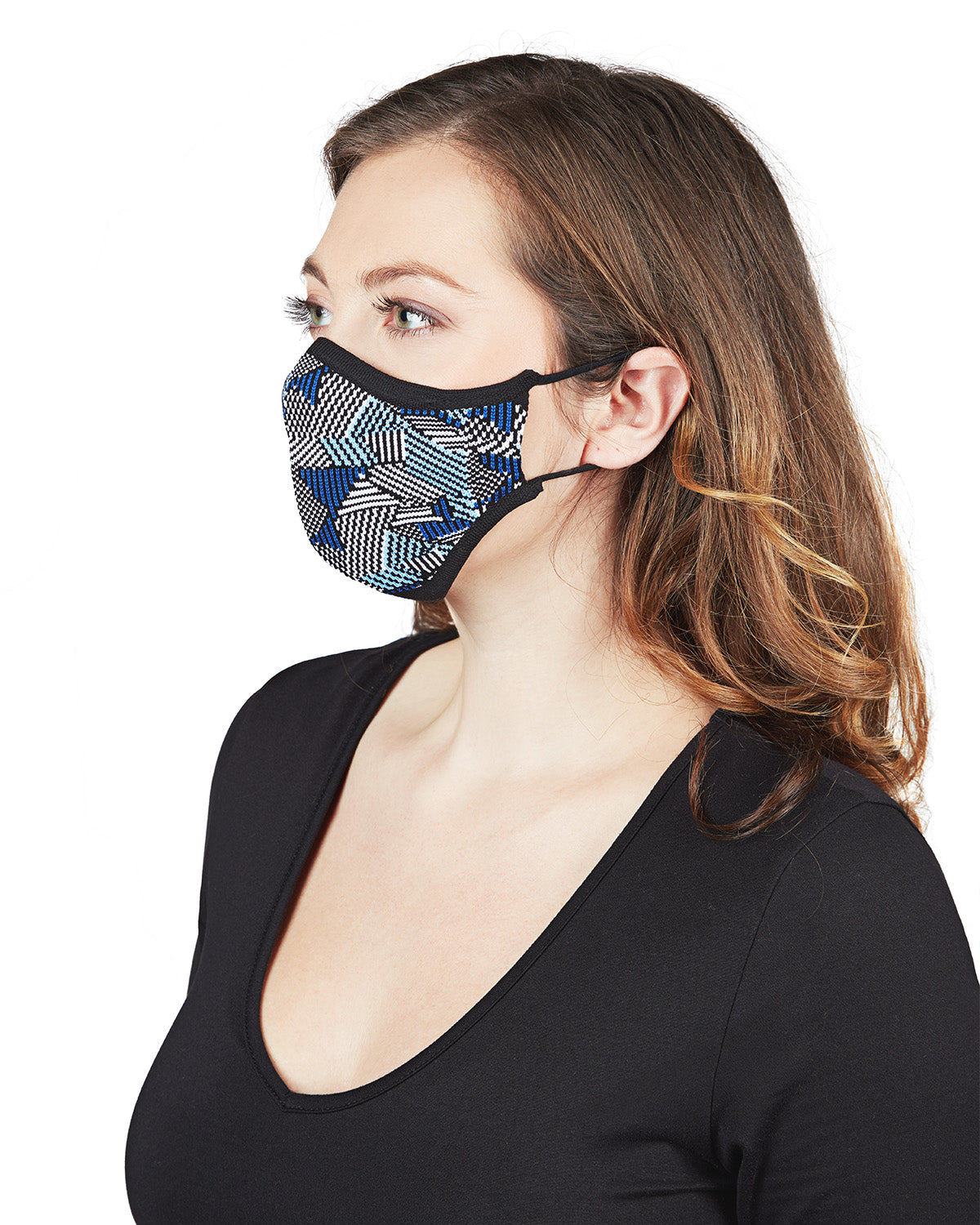 Geometric Print Unisex Face Covering