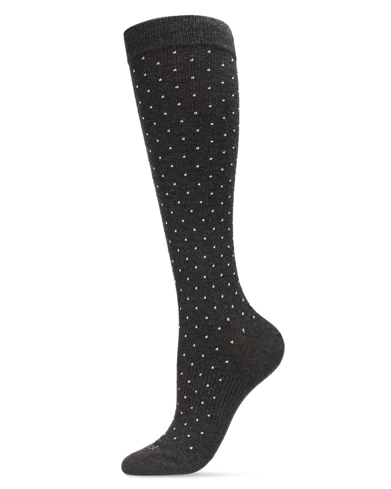 Swiss Dot Cotton Compression Socks