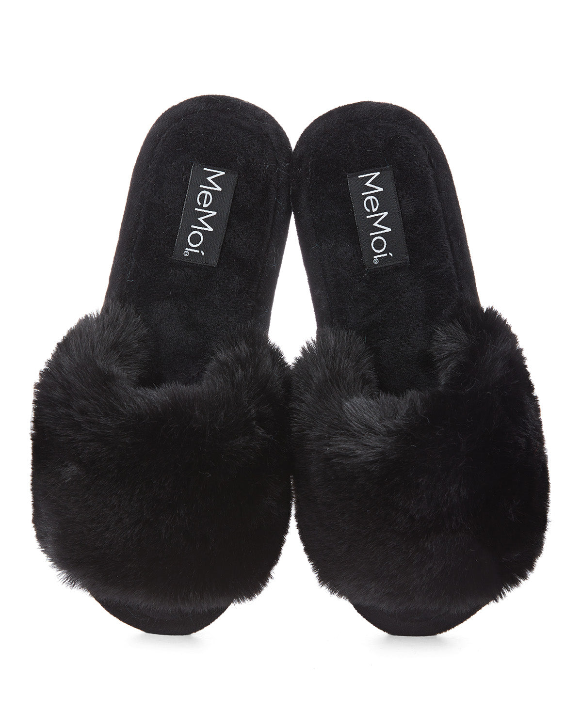 The Bette Plush Open-Toe Slipper