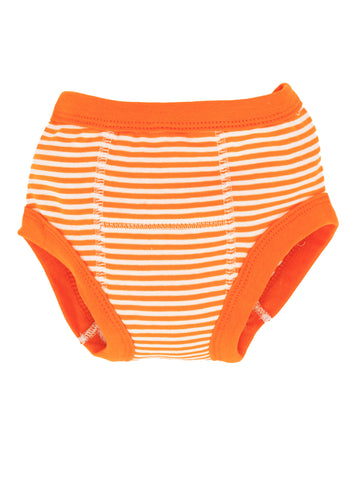 Orange and Orange Stripe Training Pants Value Pack of 2