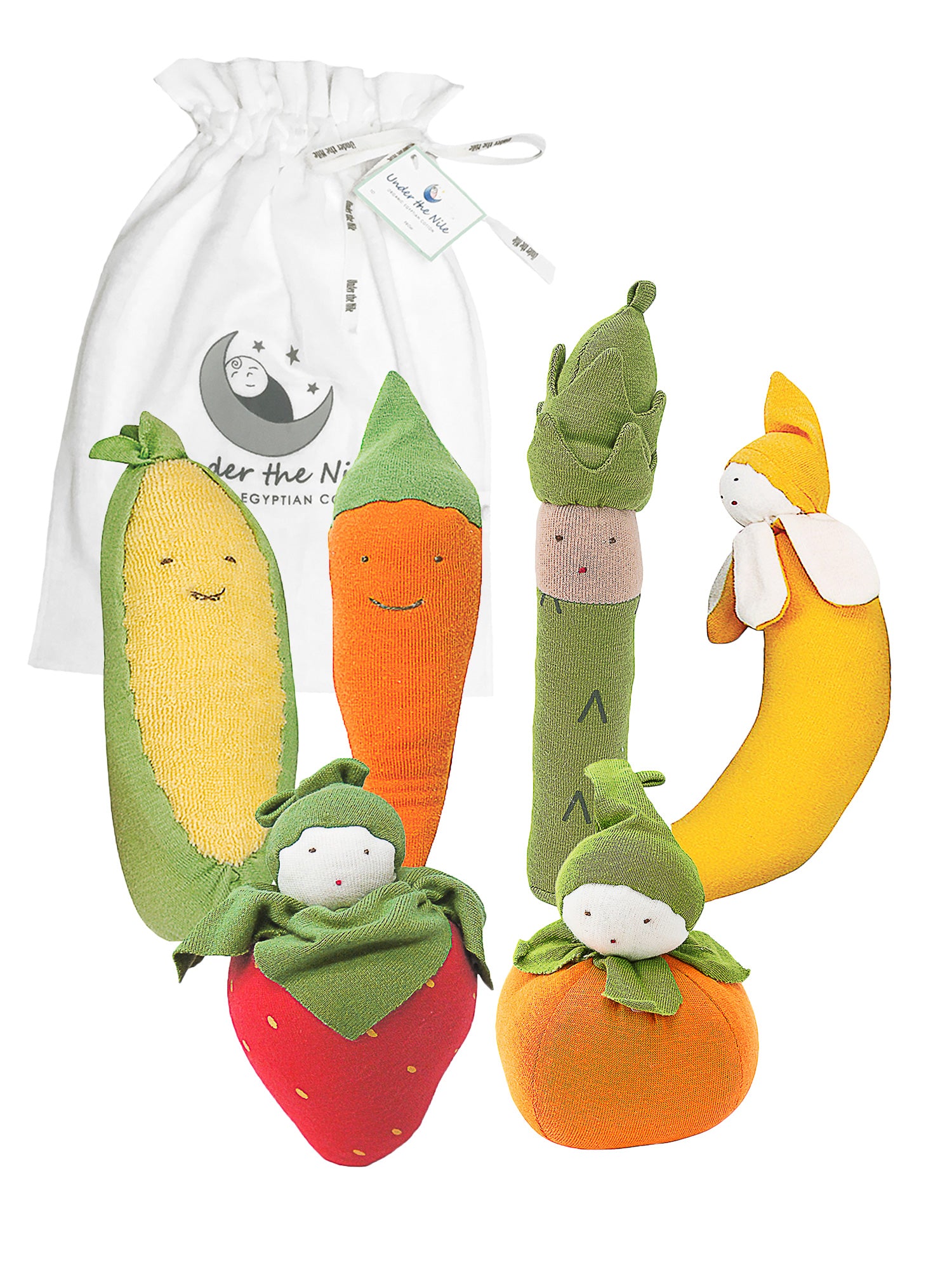 stuffed fruits and vegetable toys