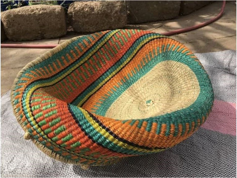 Handwoven fair trade basket