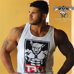 Camiseta sin mangas blanca Gym Rats United Lift – GYMRATSUNITED