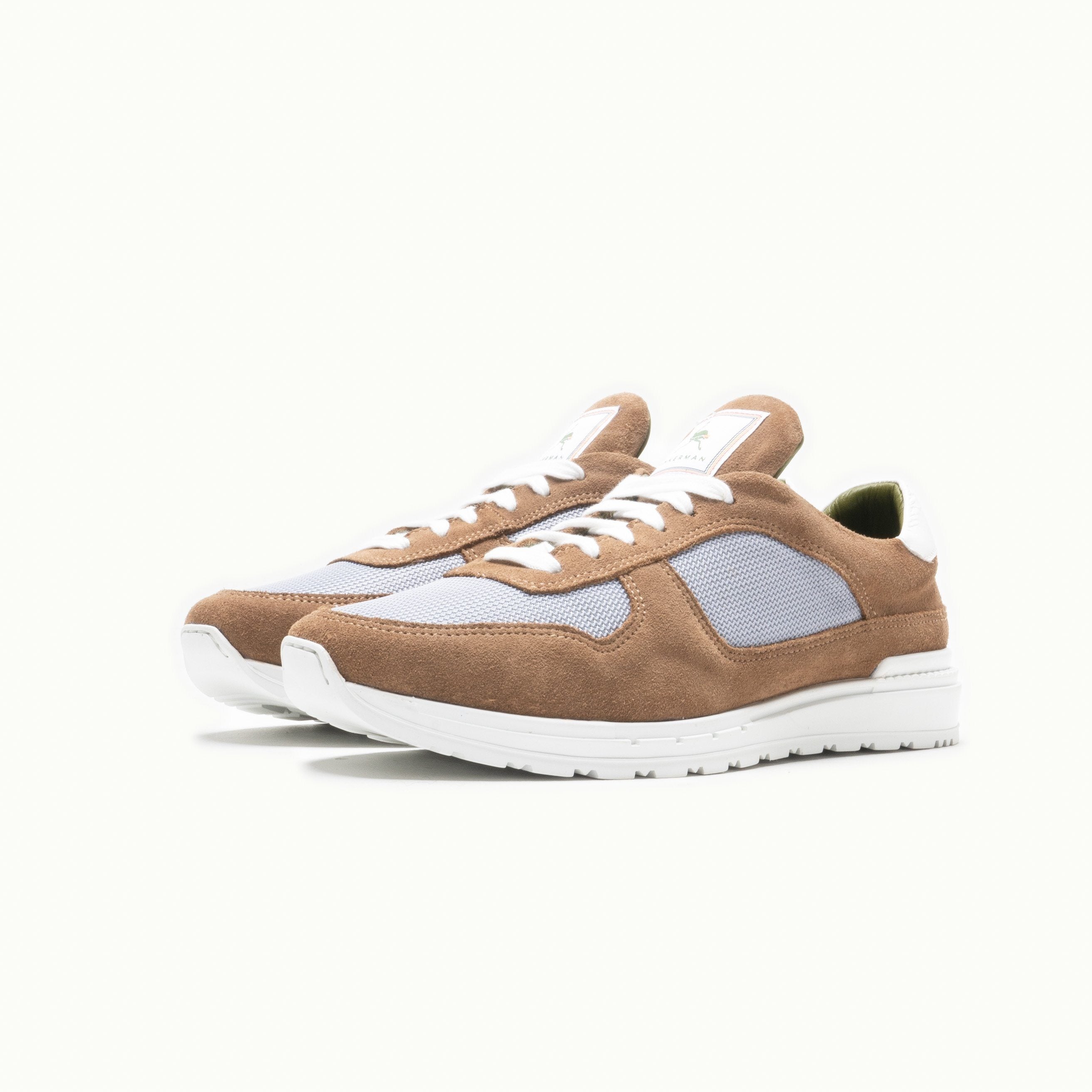 Runner Sneaker - Camel/Blue