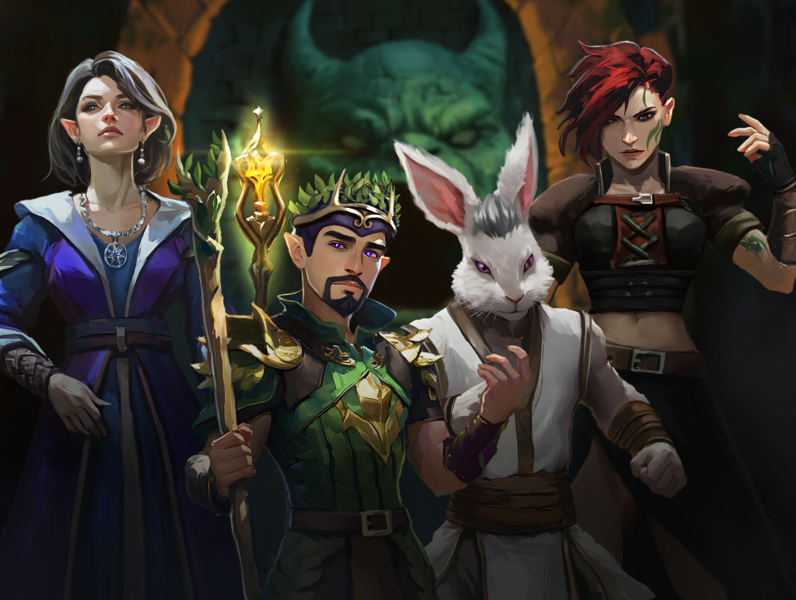 Capture your adventuring party in one epic scene. This custom Dungeons & Dragons group portrait features four unique heroes—crafted to reflect each character’s personality, class, and backstory. Perfect for campaigns, gifts, or commemorating unforgettable quests.